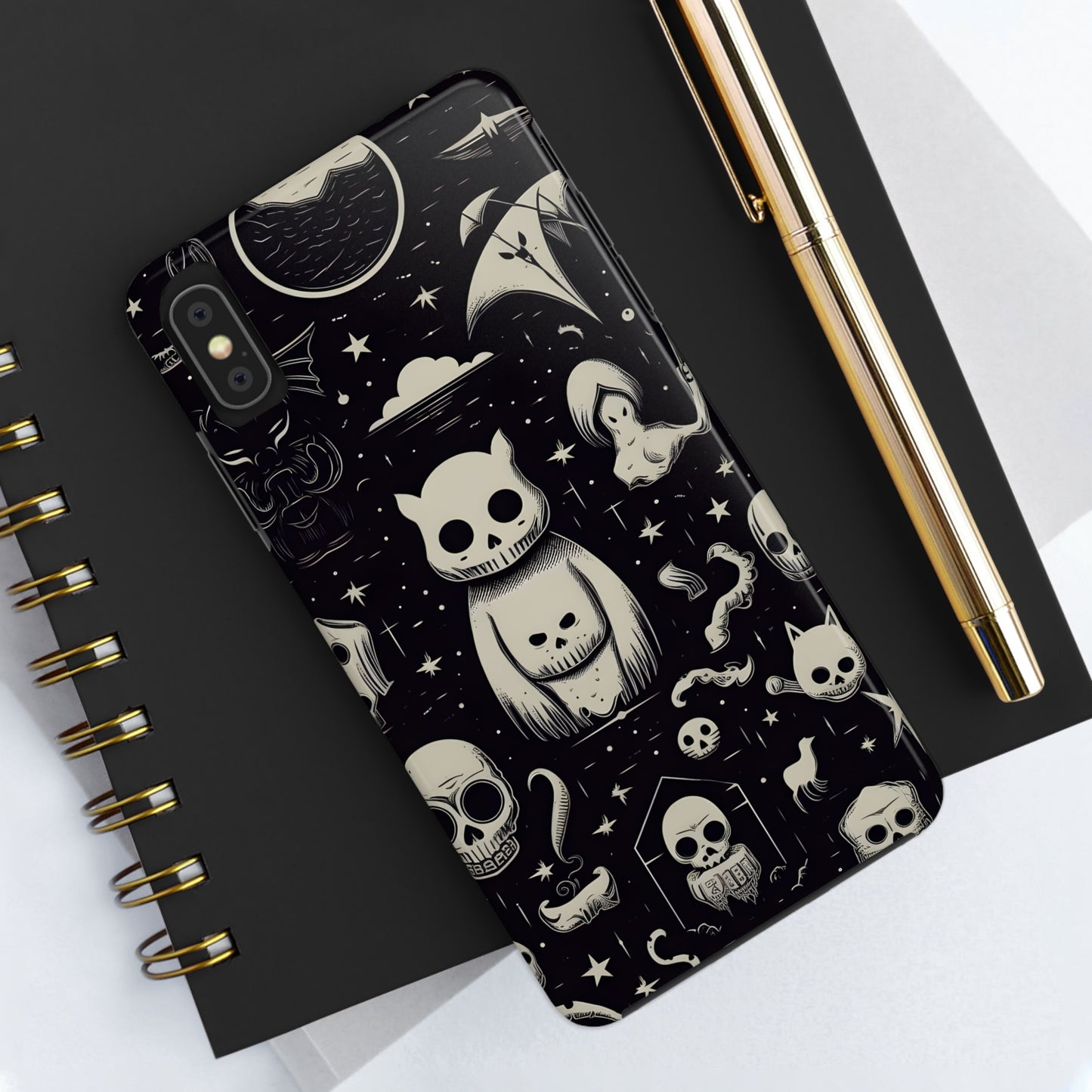 Spooky Skull Patterns - Protective iPhone Cases