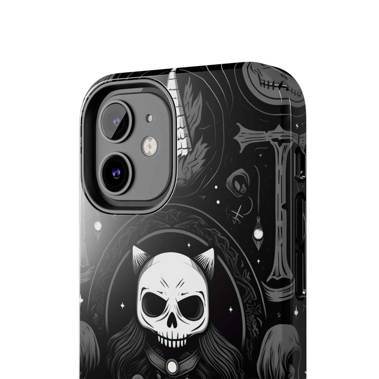 Spooky Patternal Skulls - Protective iPhone Cases