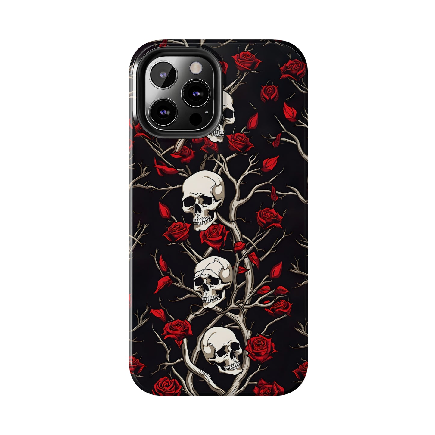 Skull and Rose - Tough iPhone Cases