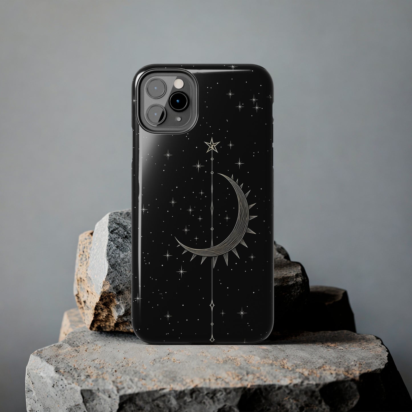 Gothic Crescent Moon - Protective iPhone Cases