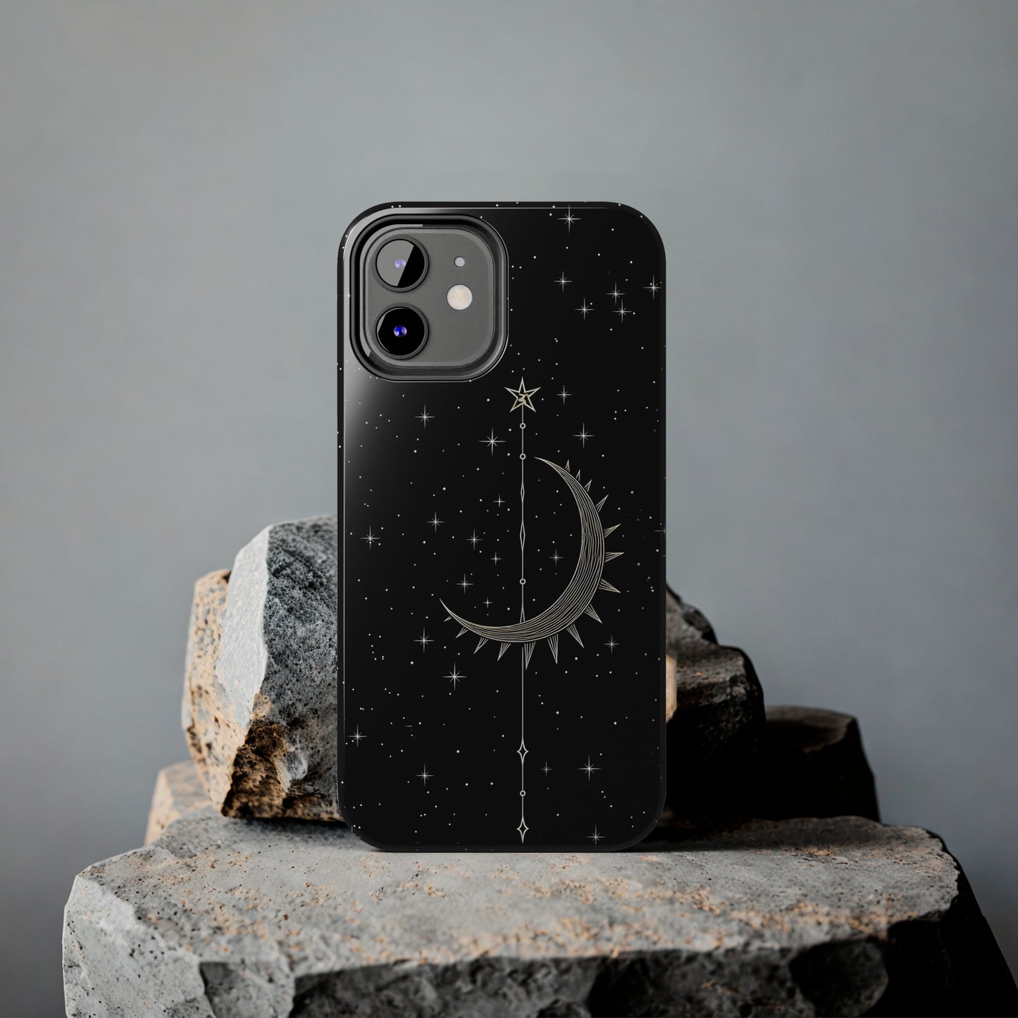 Gothic Crescent Moon - Protective iPhone Cases