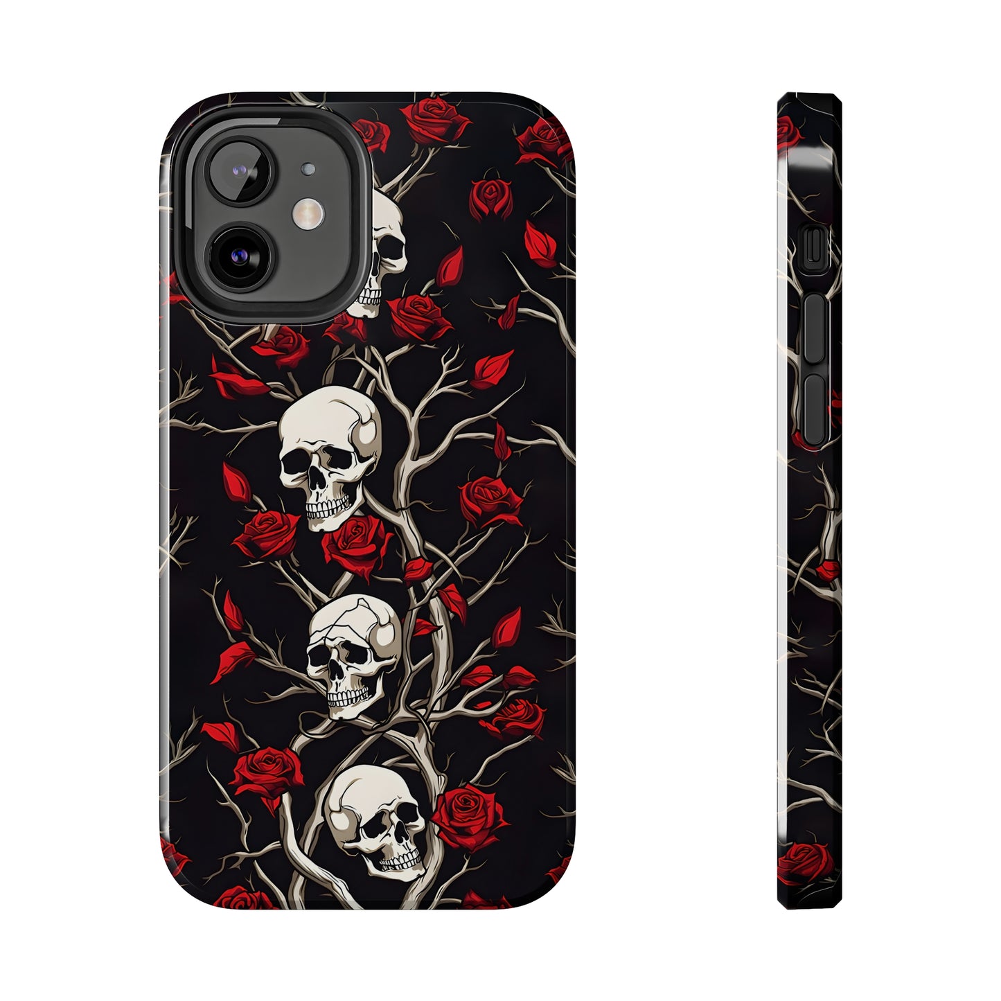 Skull and Rose - Tough iPhone Cases