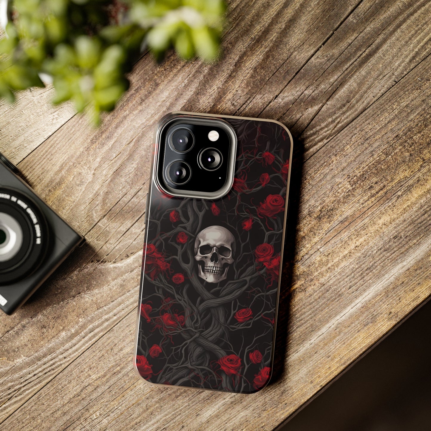 Skull and Roses - Tough iPhone Cases