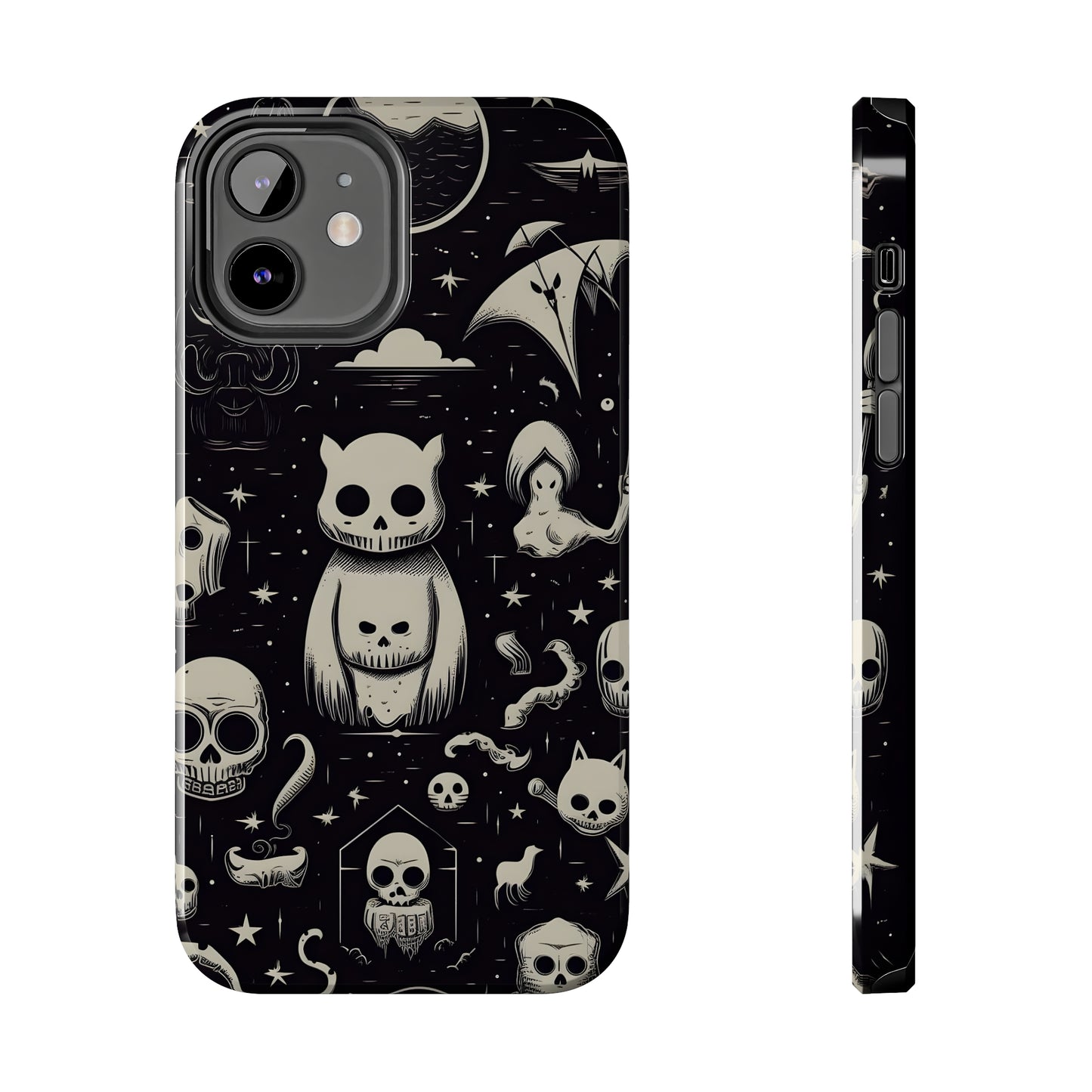 Spooky Skull Patterns - Protective iPhone Cases