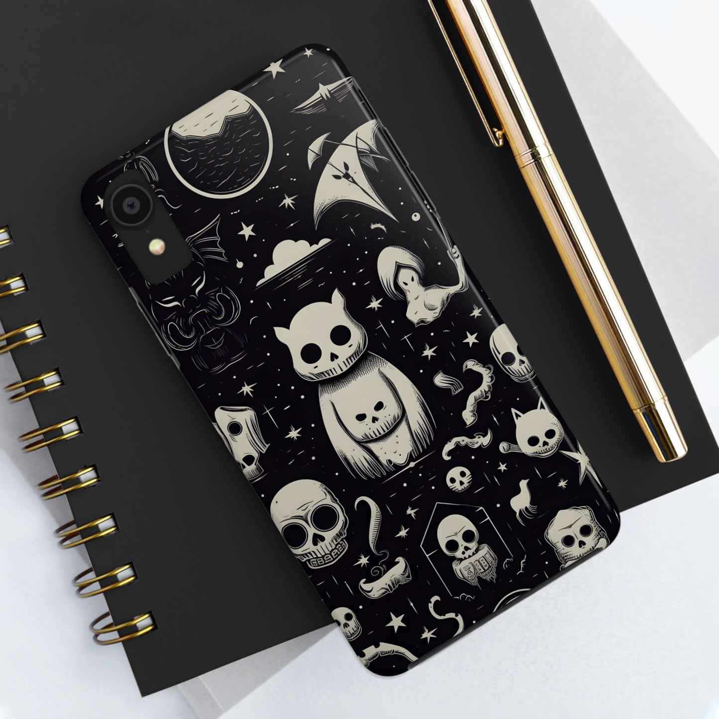 Spooky Skull Patterns - Protective iPhone Cases