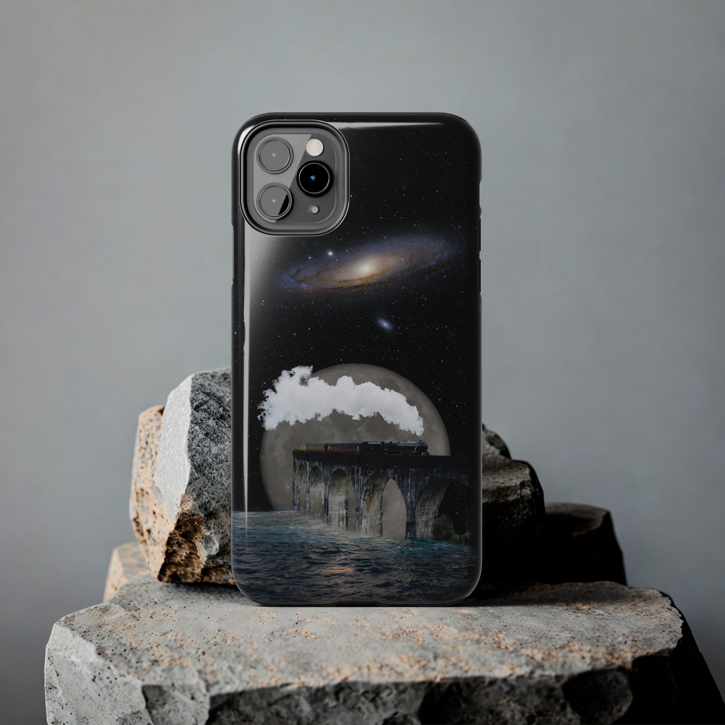 Protective iPhone Cases - Space Collage Art by Tegusuk