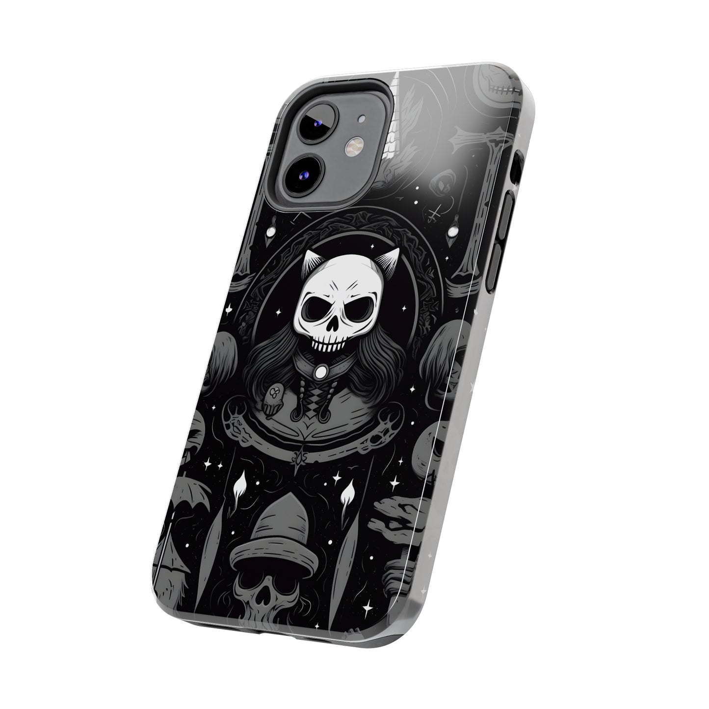 Spooky Patternal Skulls - Protective iPhone Cases