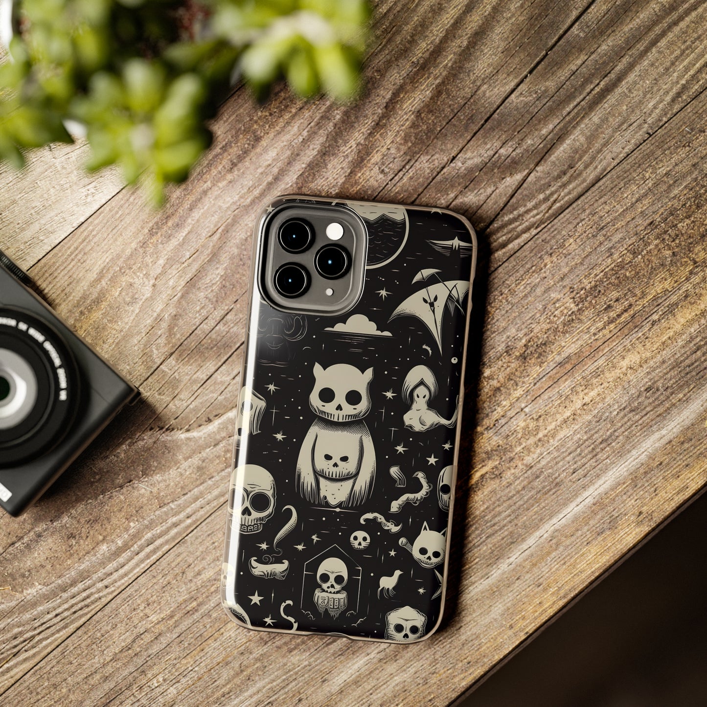 Spooky Skull Patterns - Protective iPhone Cases