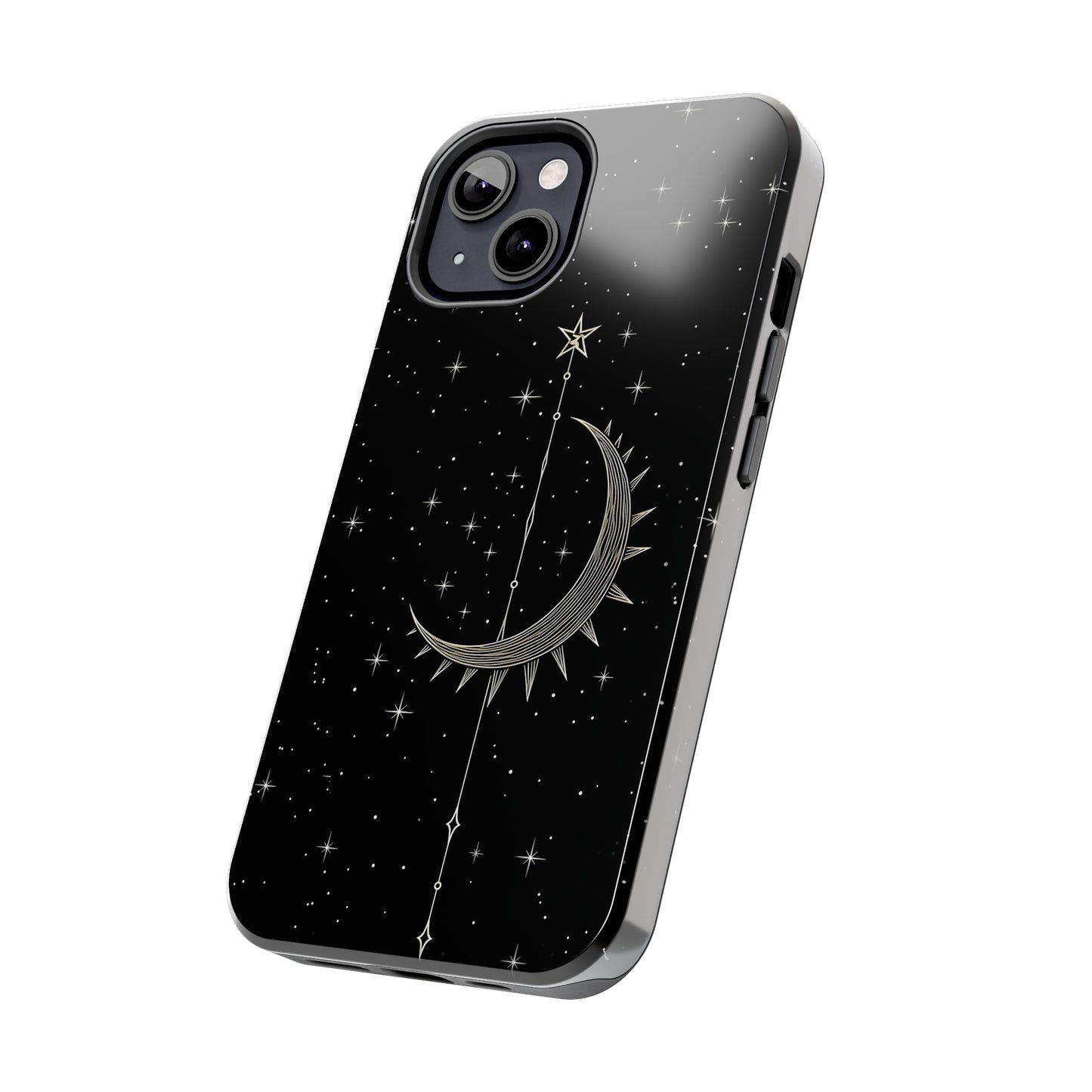 Gothic Crescent Moon - Protective iPhone Cases