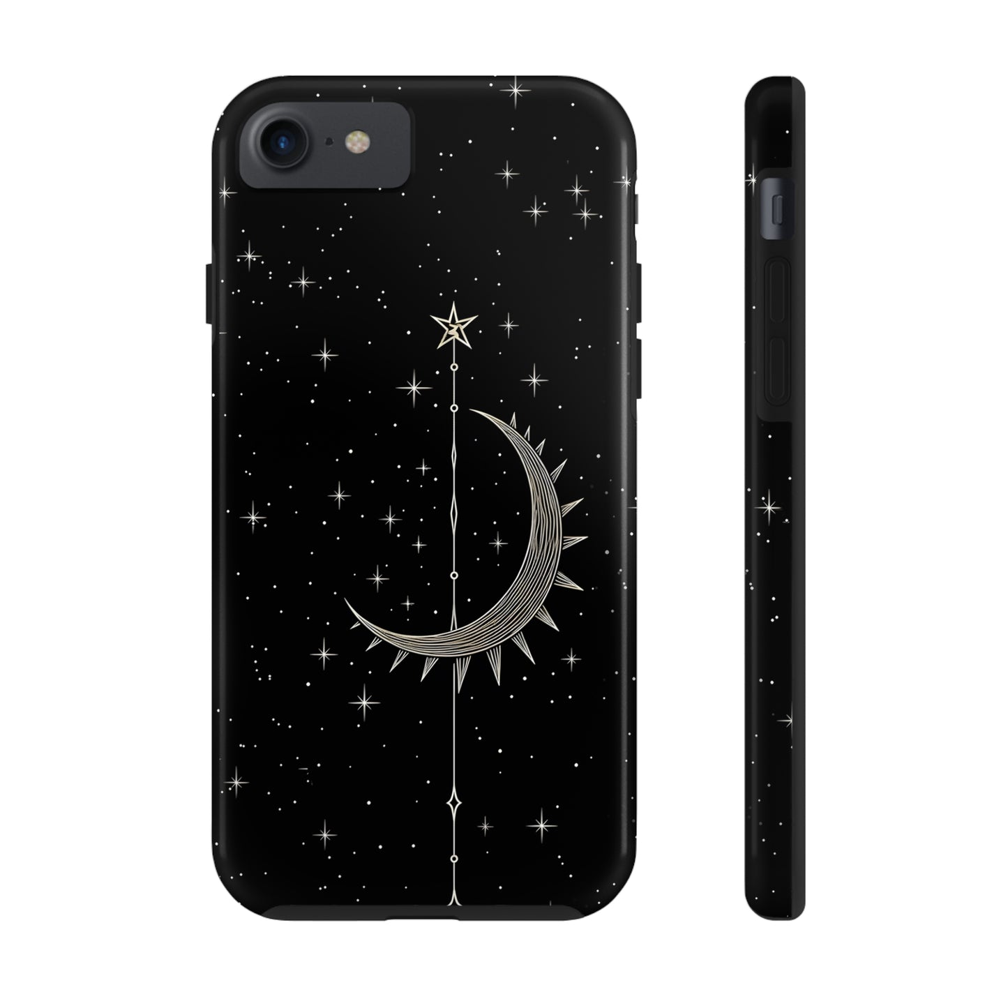 Gothic Crescent Moon - Protective iPhone Cases