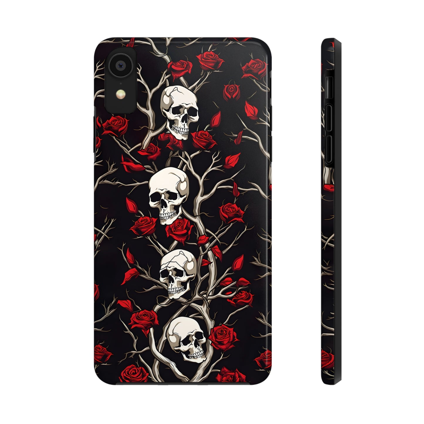 Skull and Rose - Tough iPhone Cases