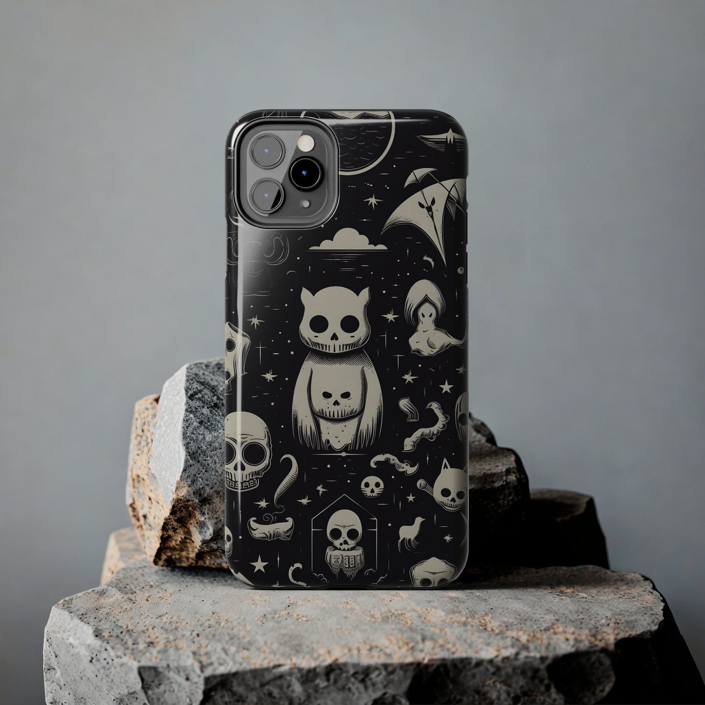 Spooky Skull Patterns - Protective iPhone Cases