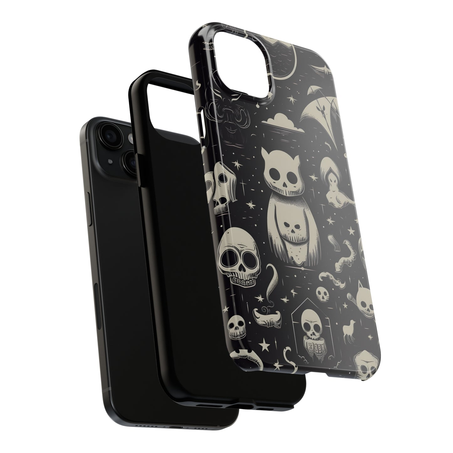 Spooky Skull Patterns - Protective iPhone Cases