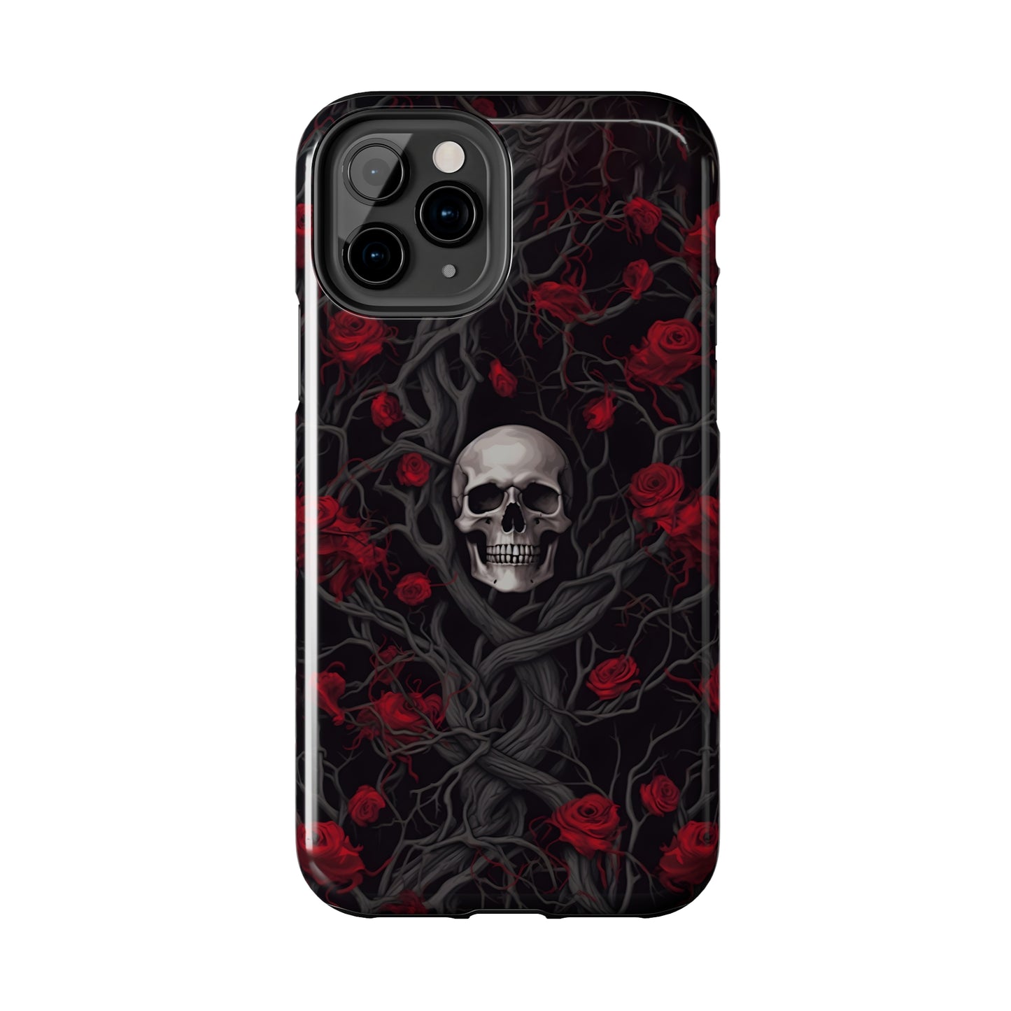 Skull and Roses - Tough iPhone Cases