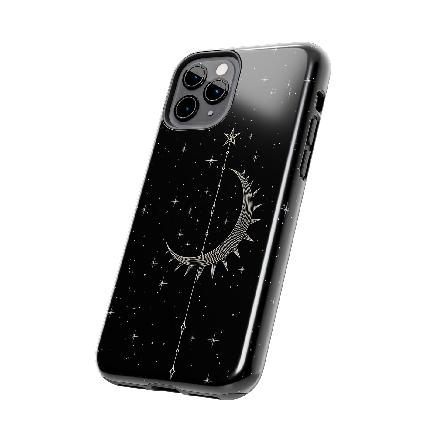 Gothic Crescent Moon - Protective iPhone Cases