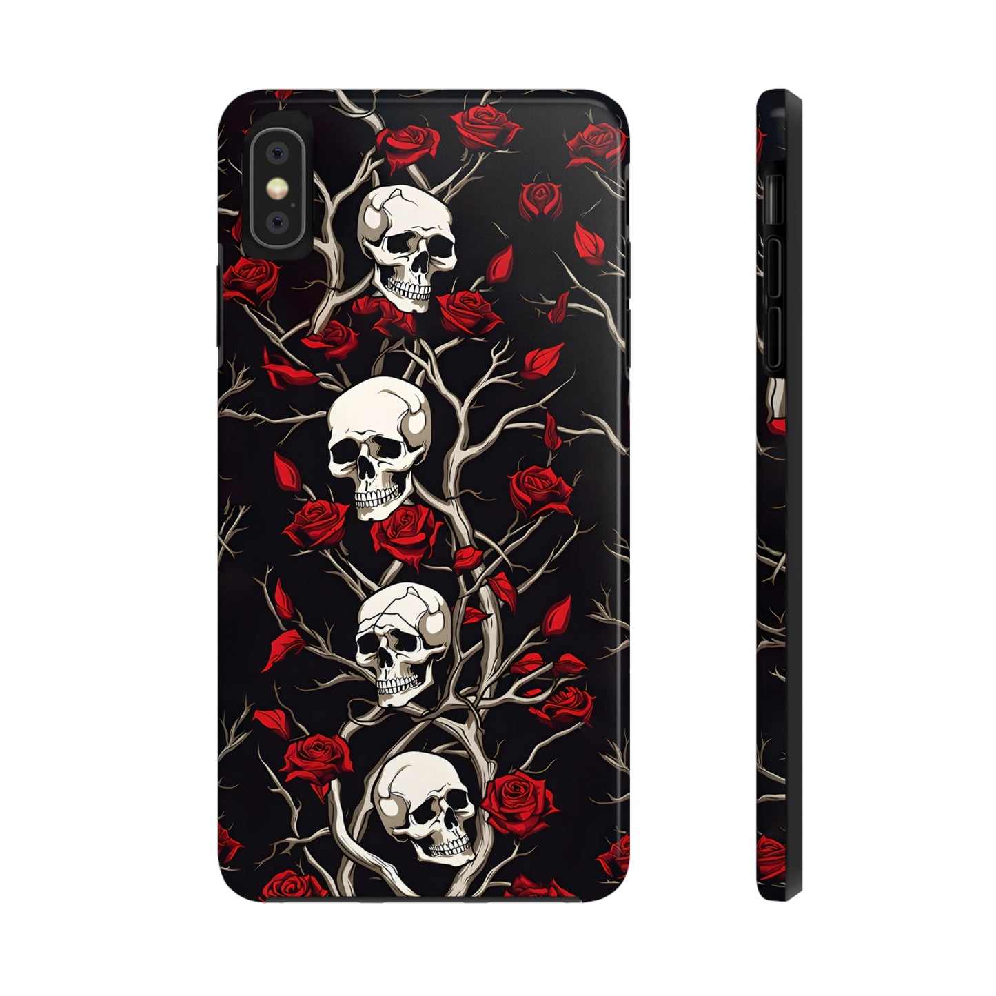 Skull and Rose - Tough iPhone Cases