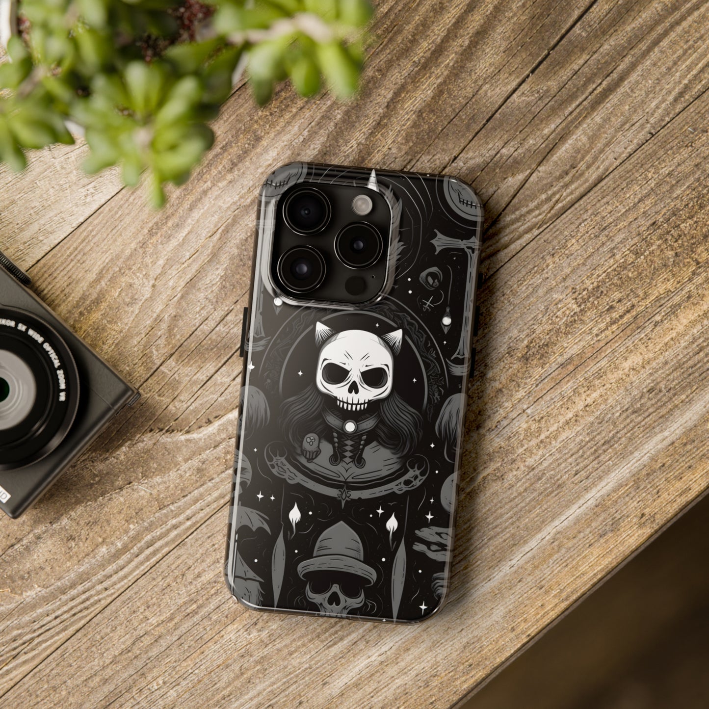 Spooky Patternal Skulls - Protective iPhone Cases