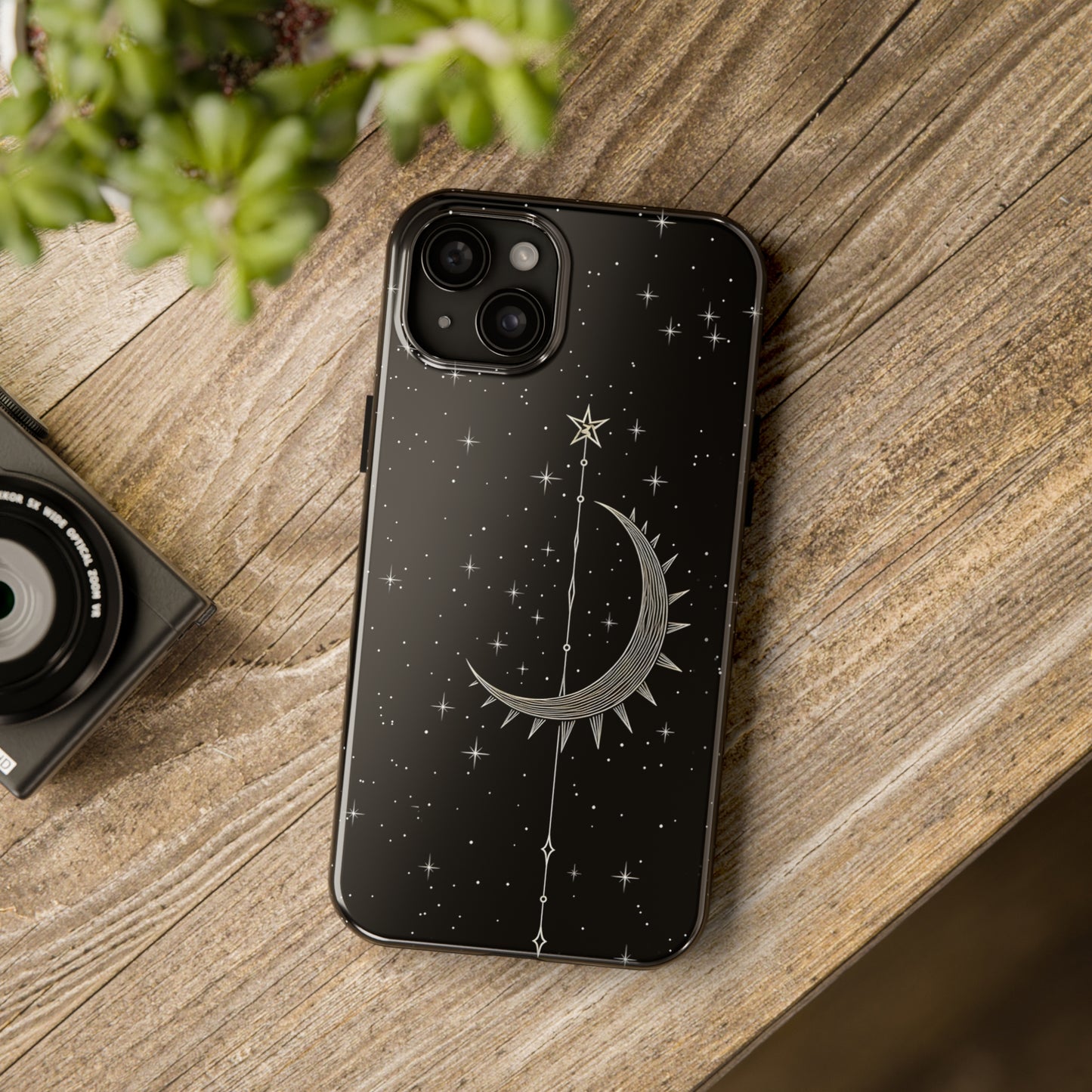 Gothic Crescent Moon - Protective iPhone Cases
