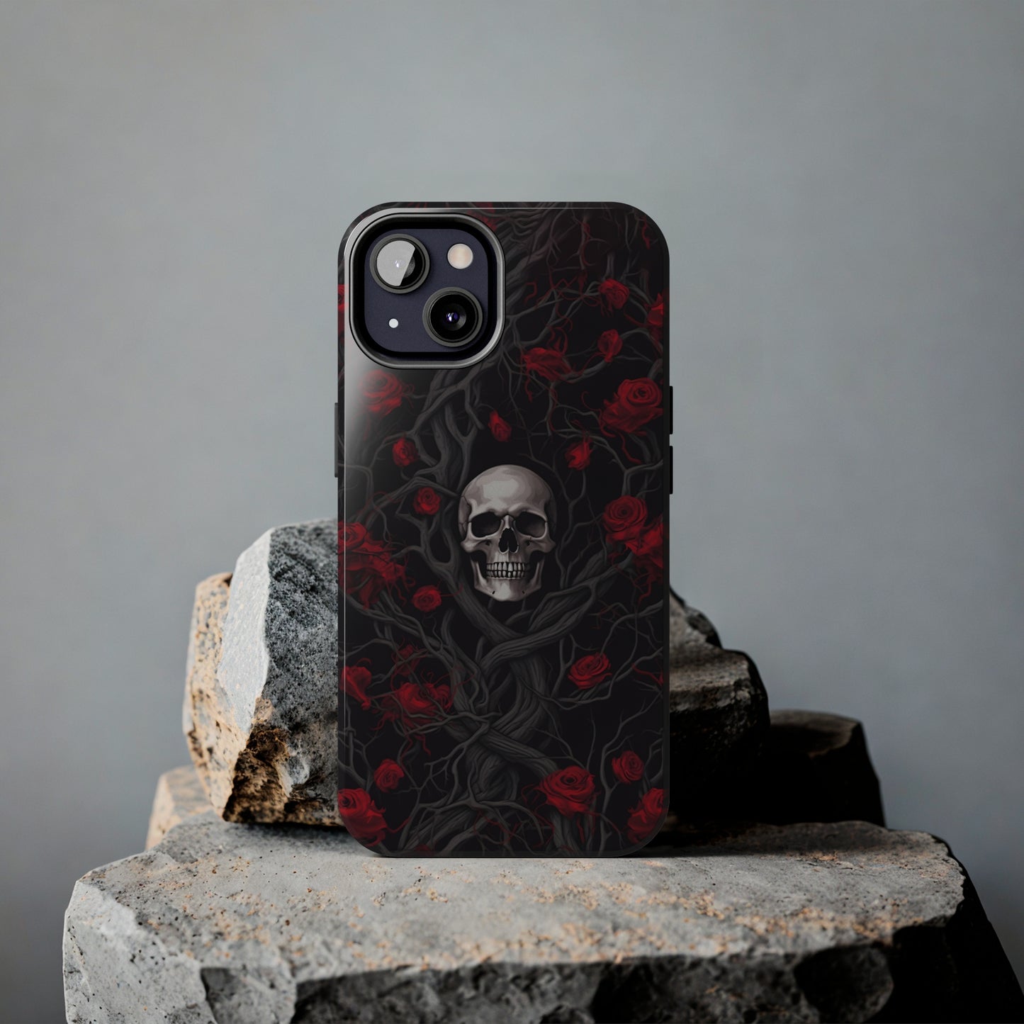Skull and Roses - Tough iPhone Cases