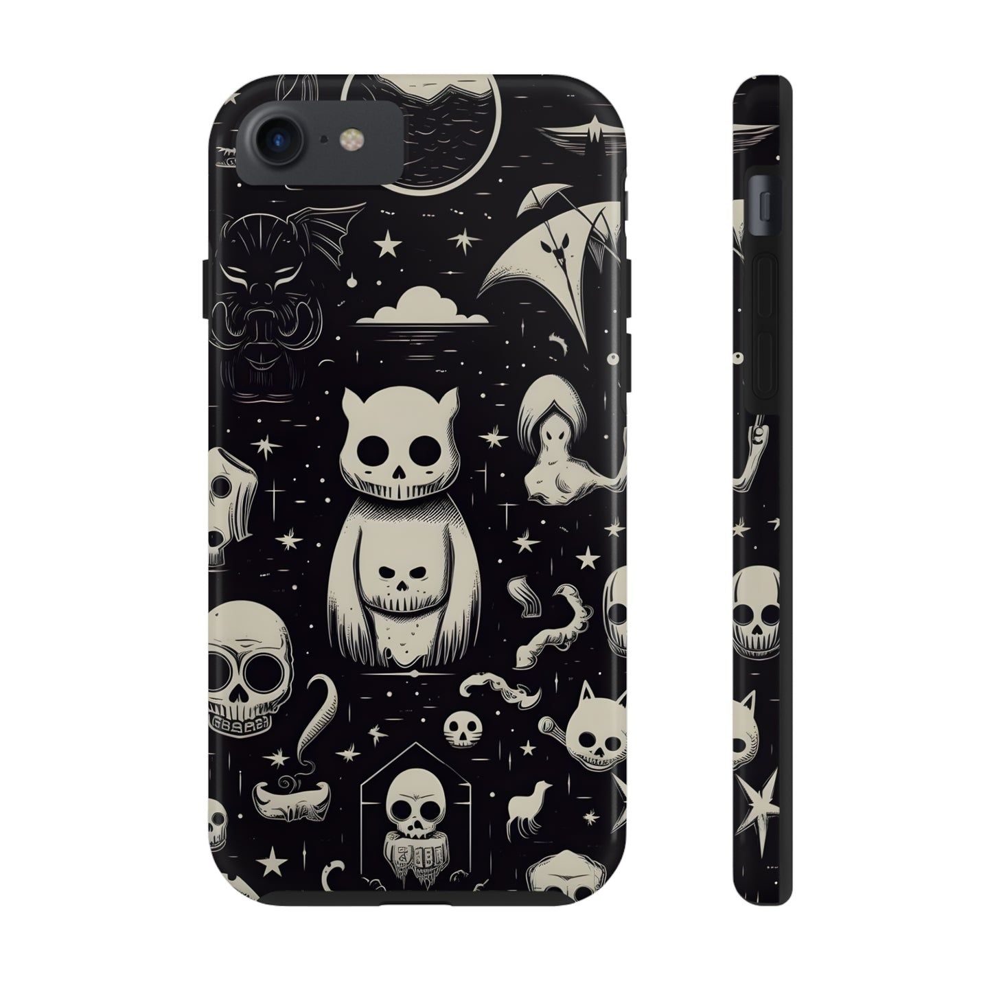 Spooky Skull Patterns - Protective iPhone Cases