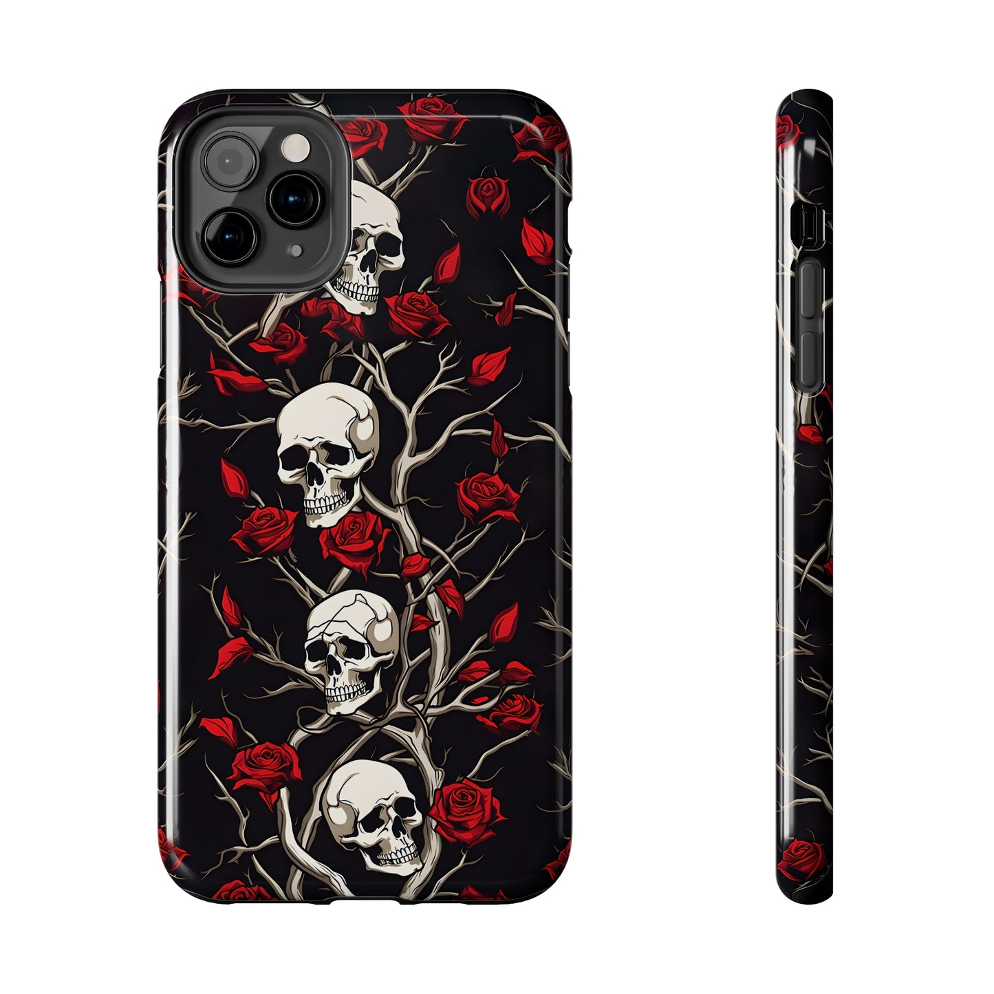 Skull and Rose - Tough iPhone Cases