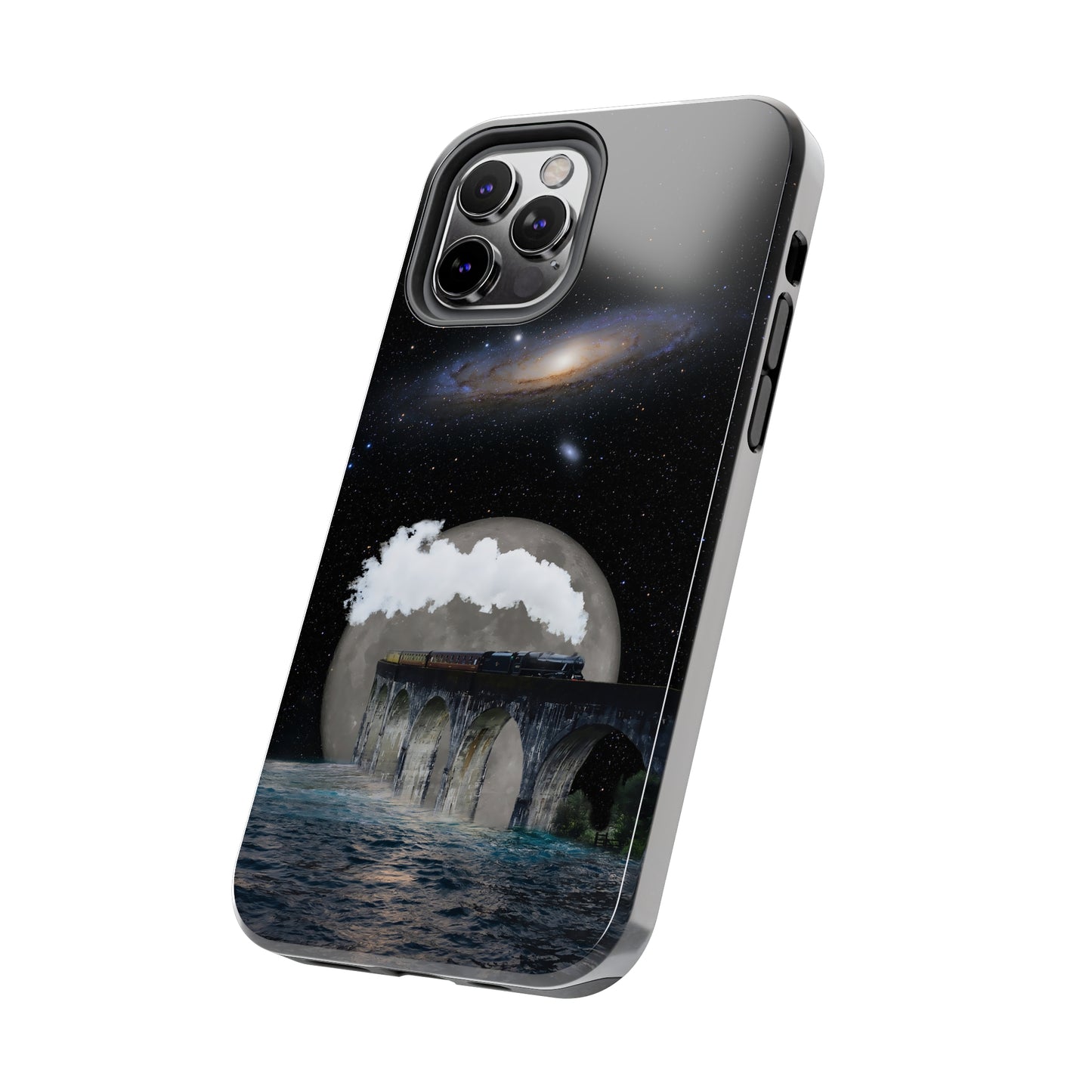 Protective iPhone Cases - Space Collage Art by Tegusuk