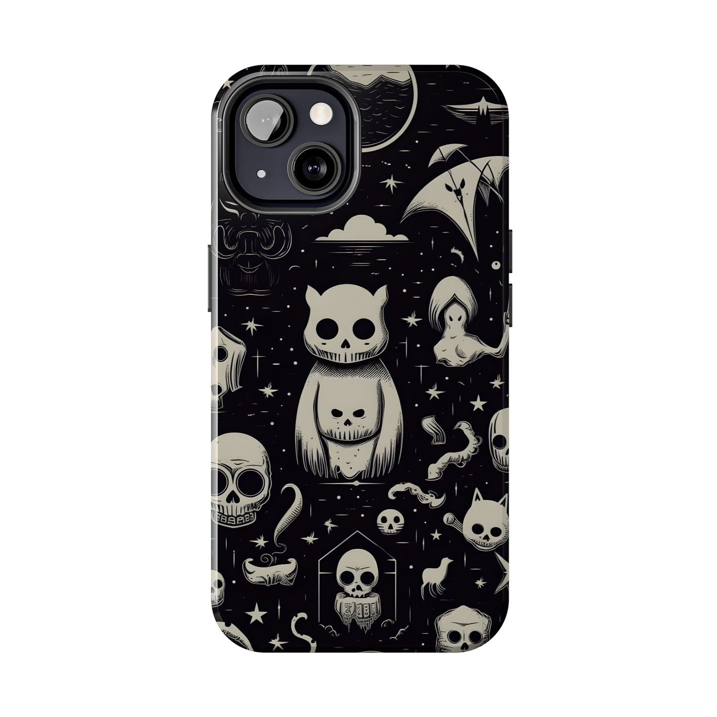 Spooky Skull Patterns - Protective iPhone Cases