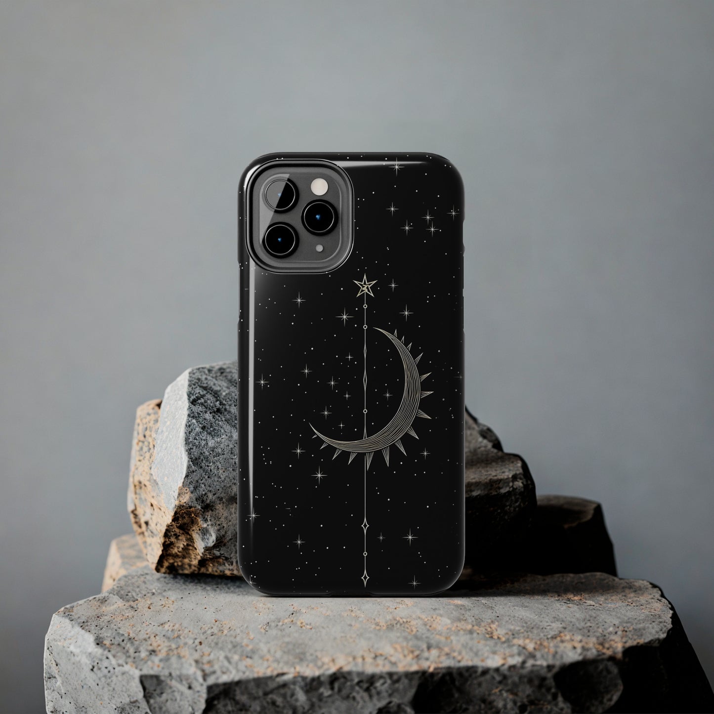 Gothic Crescent Moon - Protective iPhone Cases