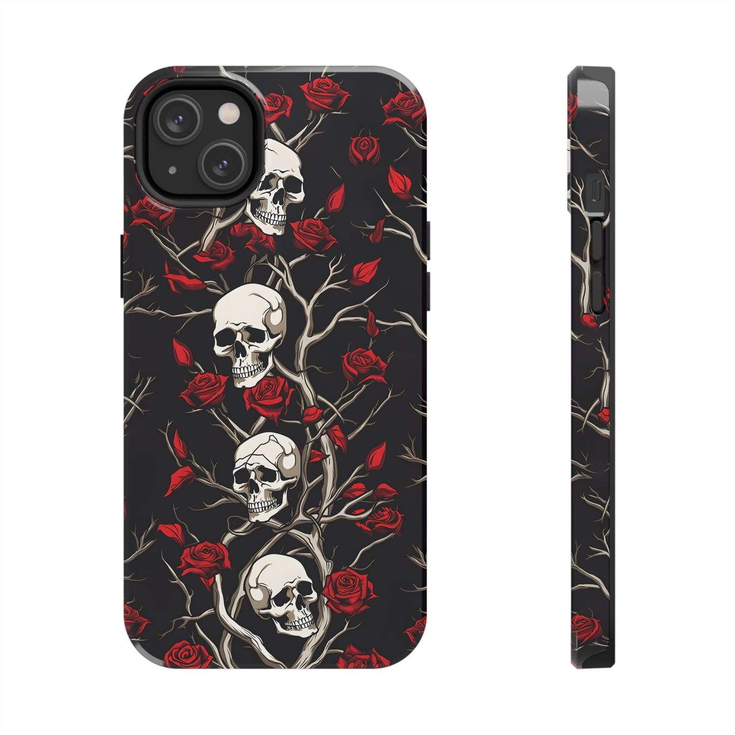 Skull and Rose - Tough iPhone Cases