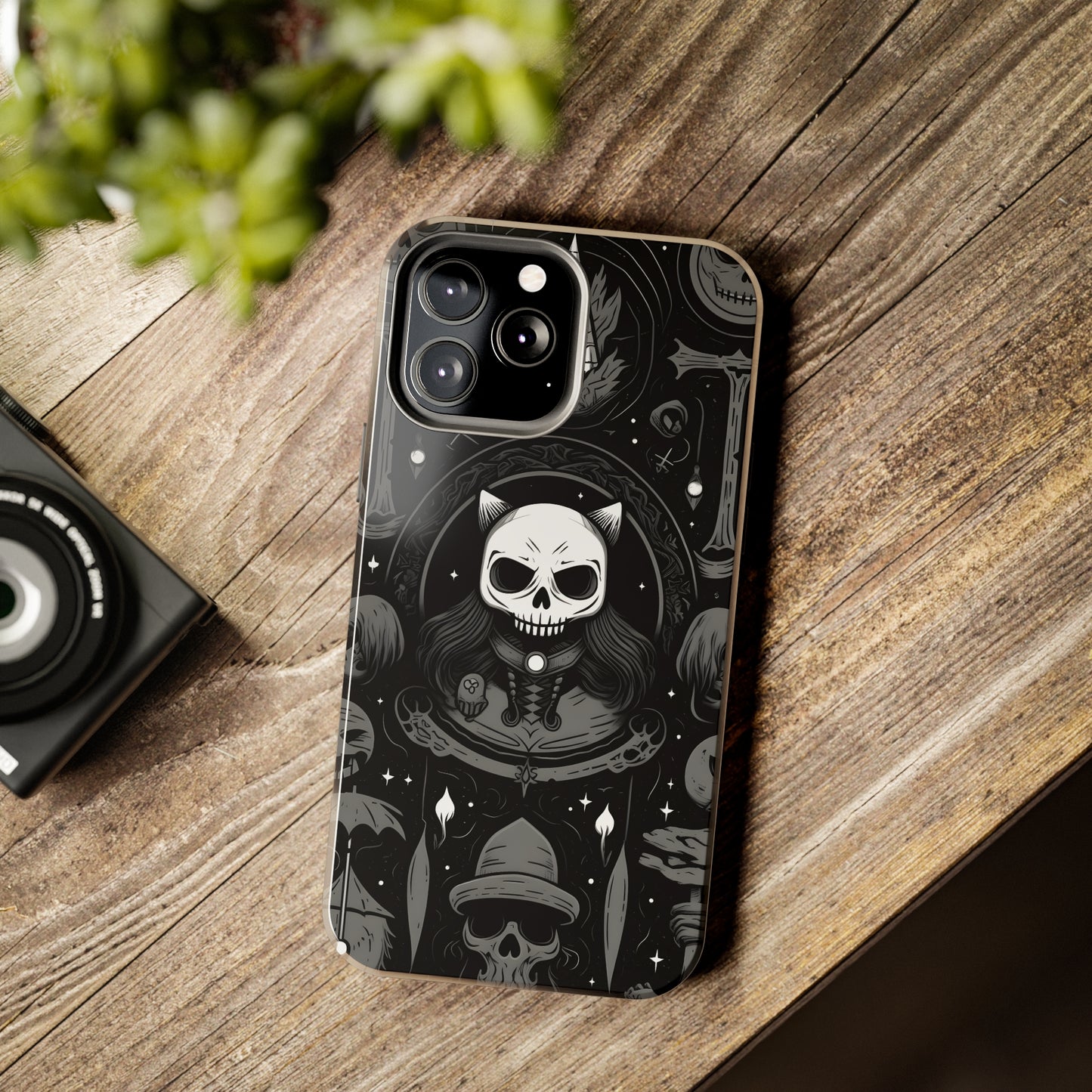 Spooky Patternal Skulls - Protective iPhone Cases