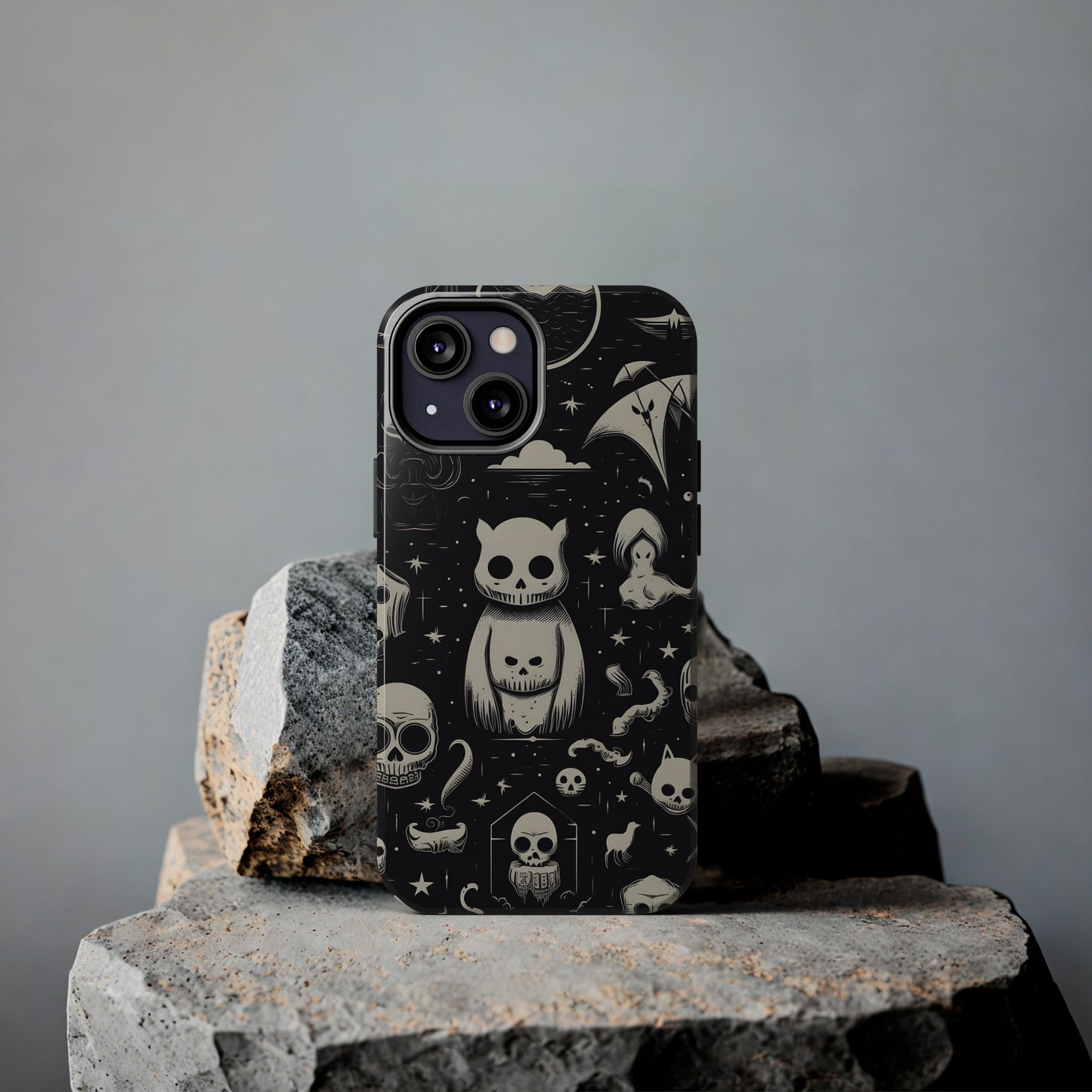 Spooky Skull Patterns - Protective iPhone Cases