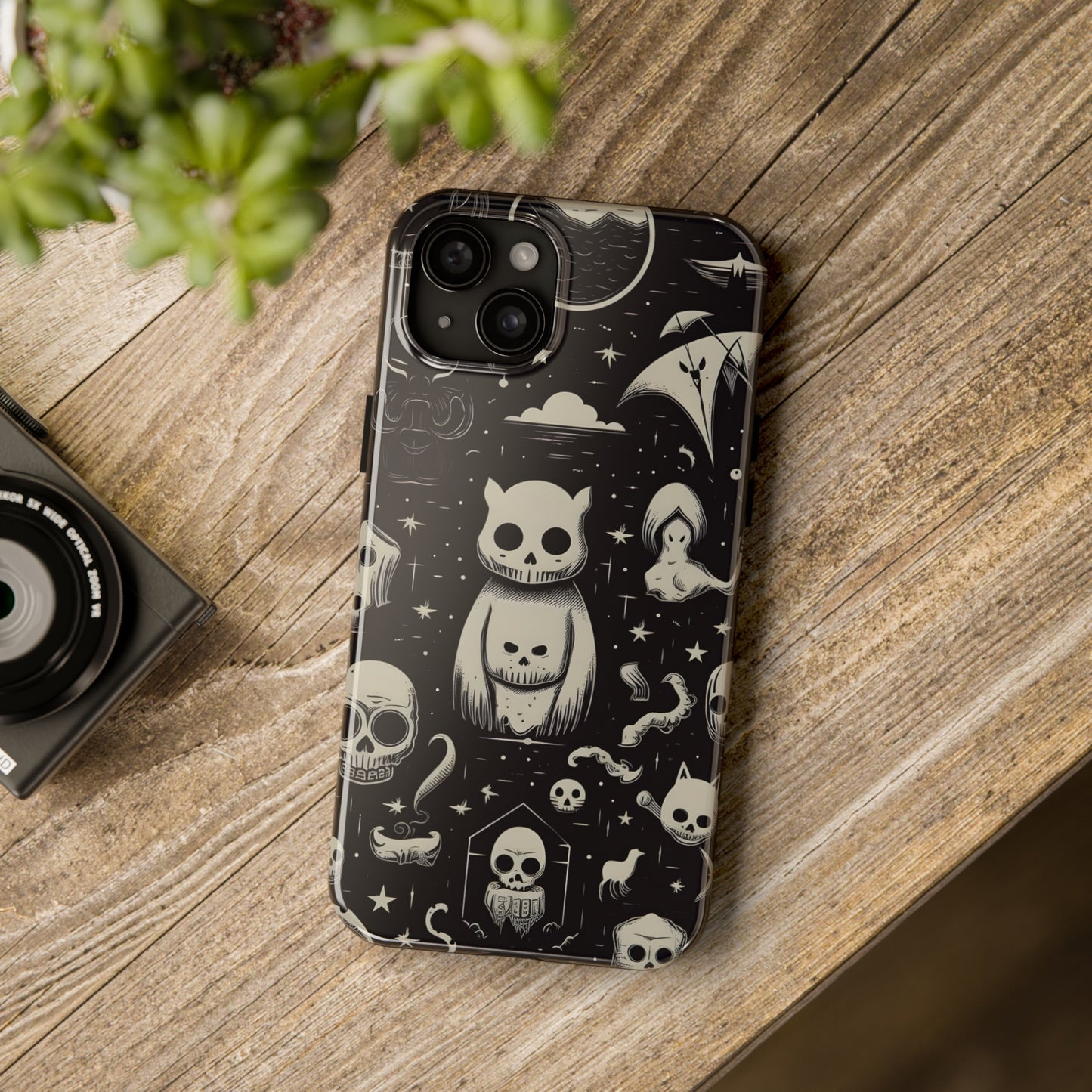 Spooky Skull Patterns - Protective iPhone Cases