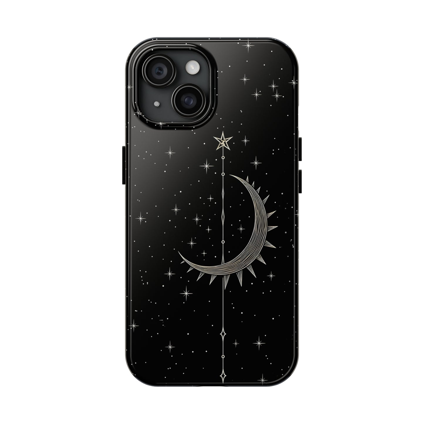 Gothic Crescent Moon - Protective iPhone Cases