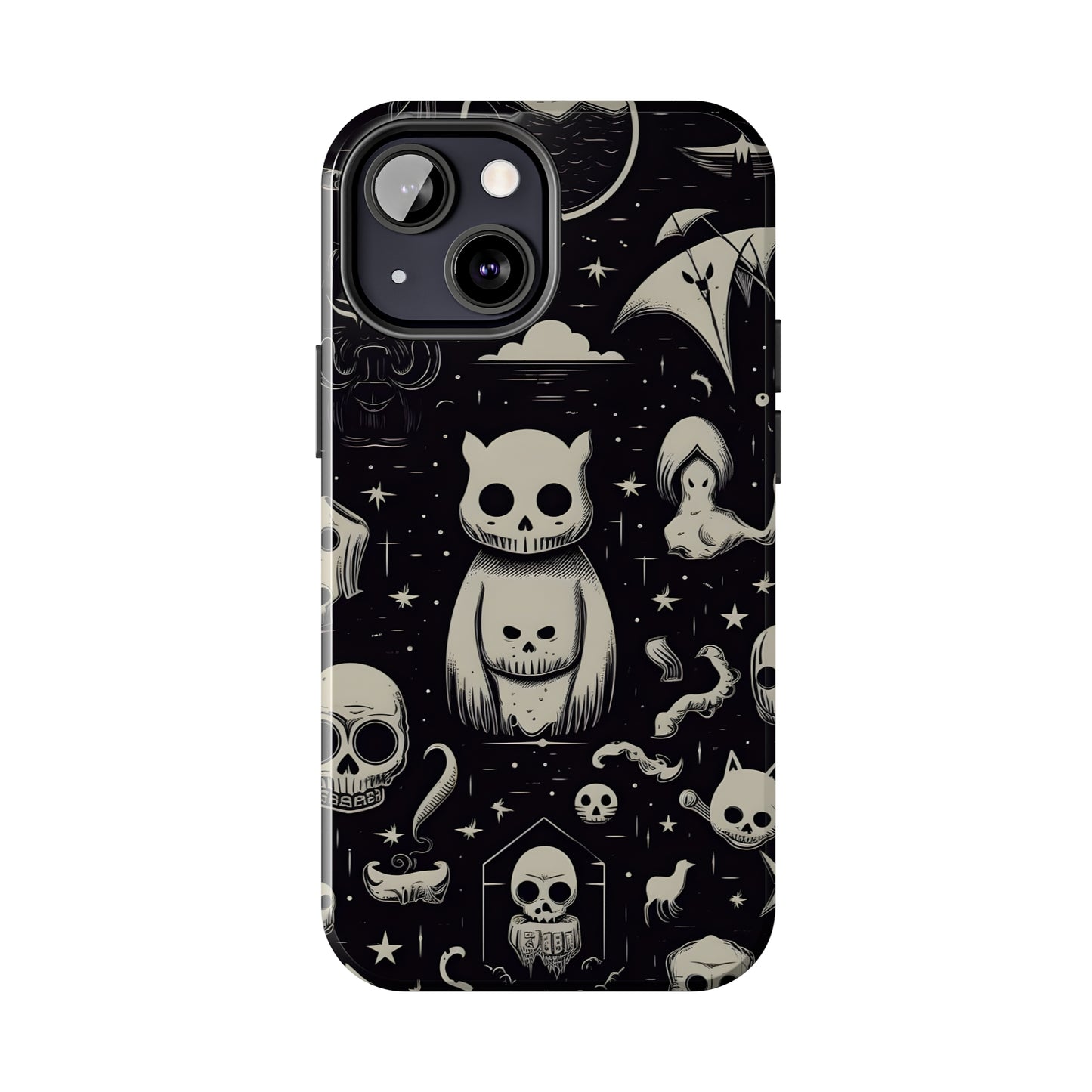 Spooky Skull Patterns - Protective iPhone Cases