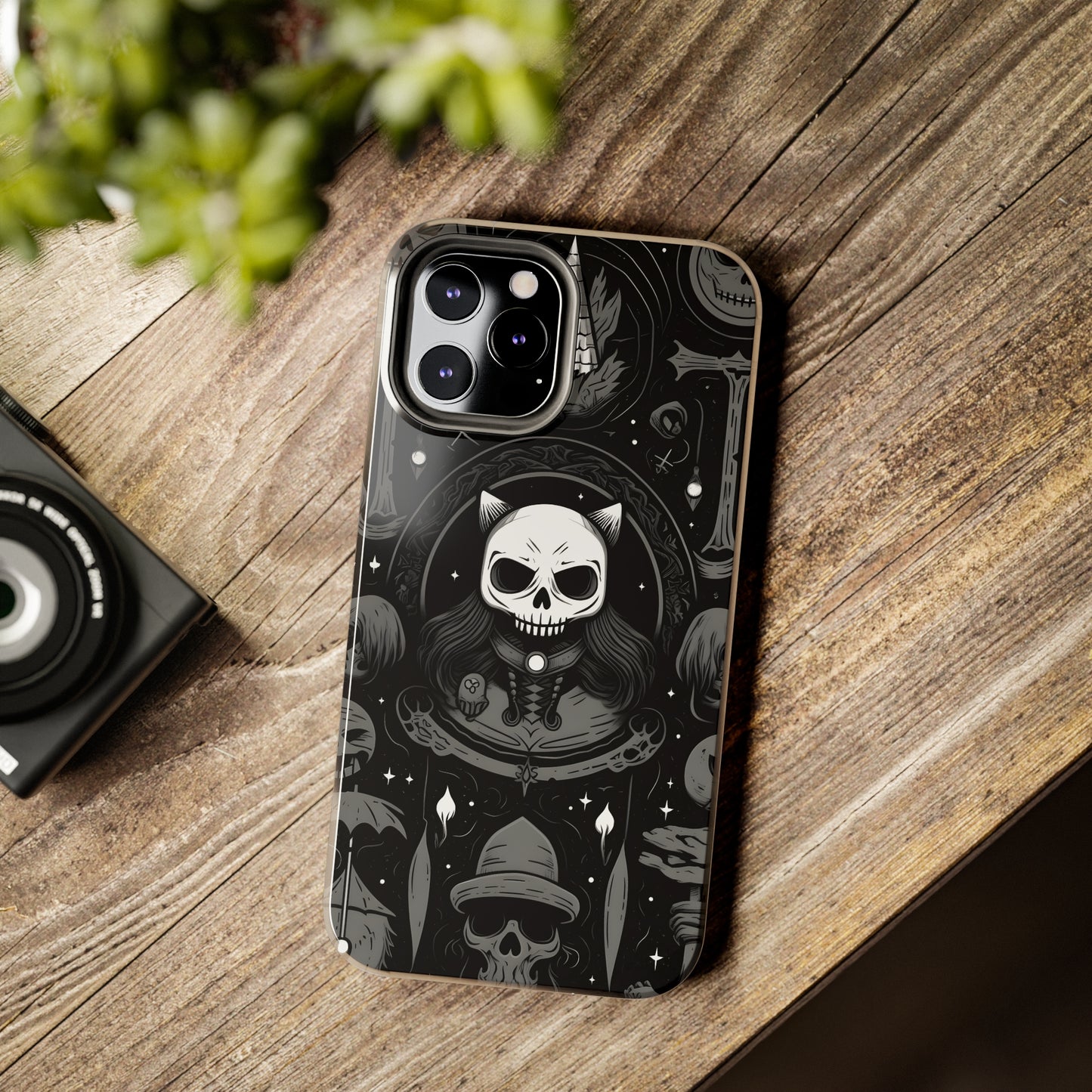 Spooky Patternal Skulls - Protective iPhone Cases