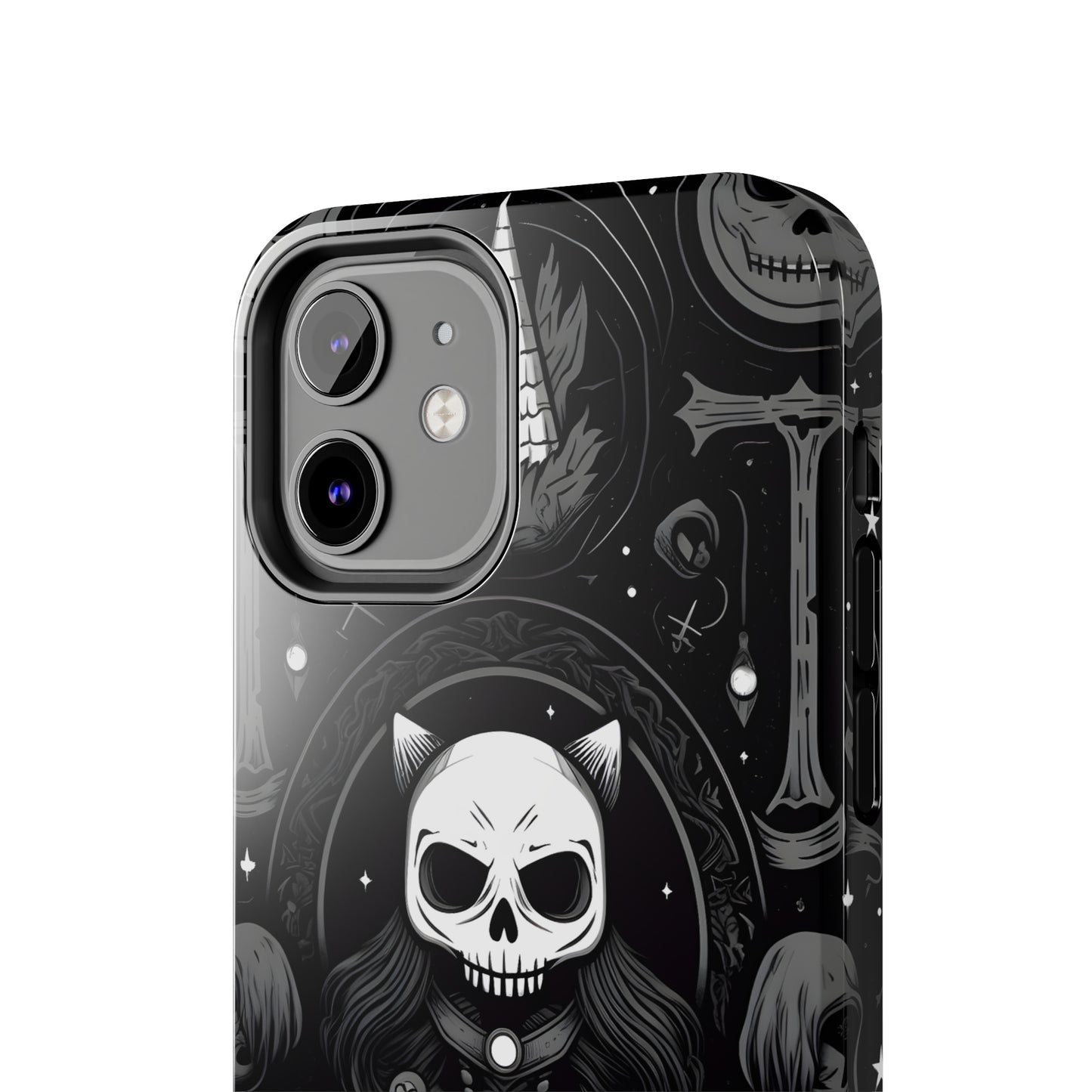 Spooky Patternal Skulls - Protective iPhone Cases