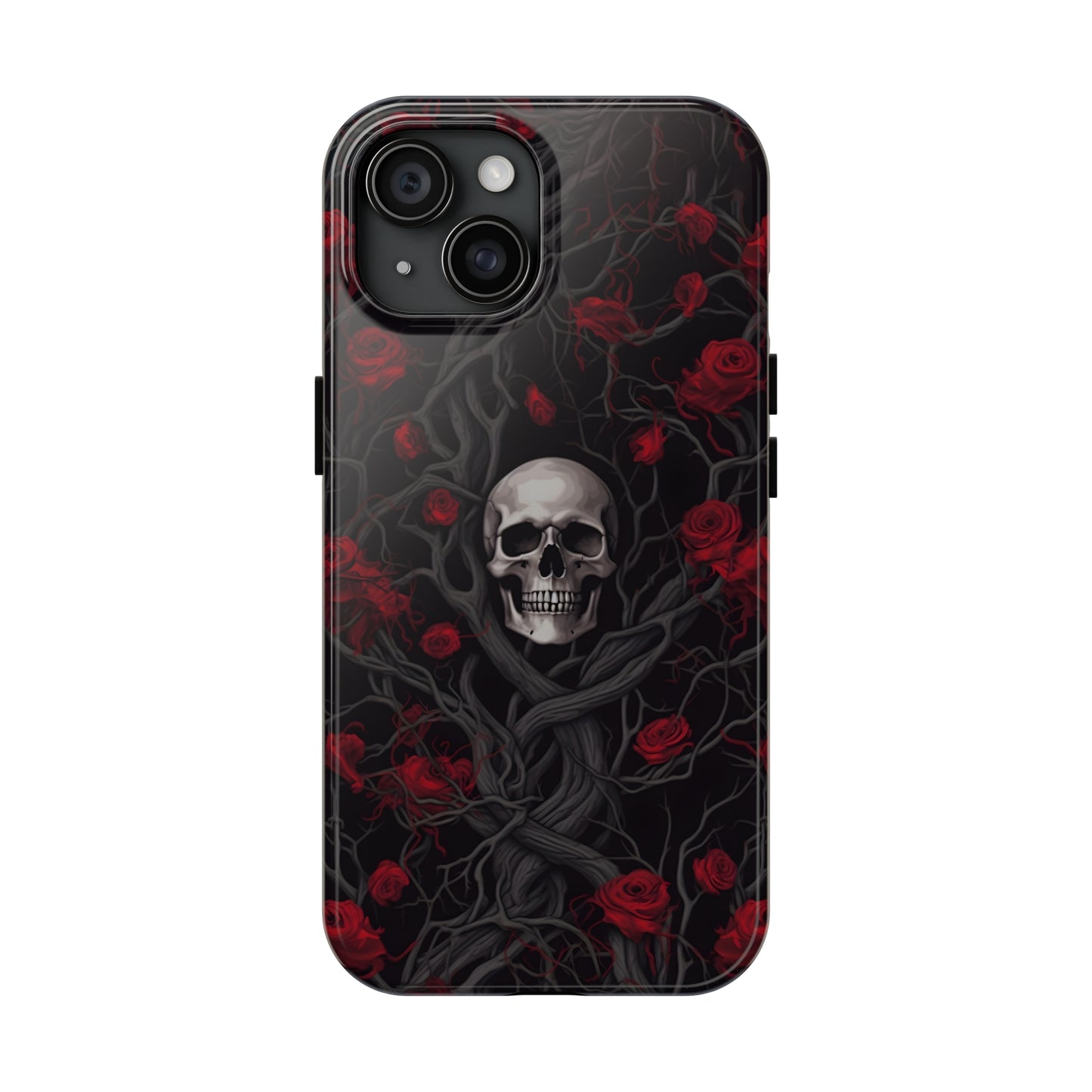 Skull and Roses - Tough iPhone Cases