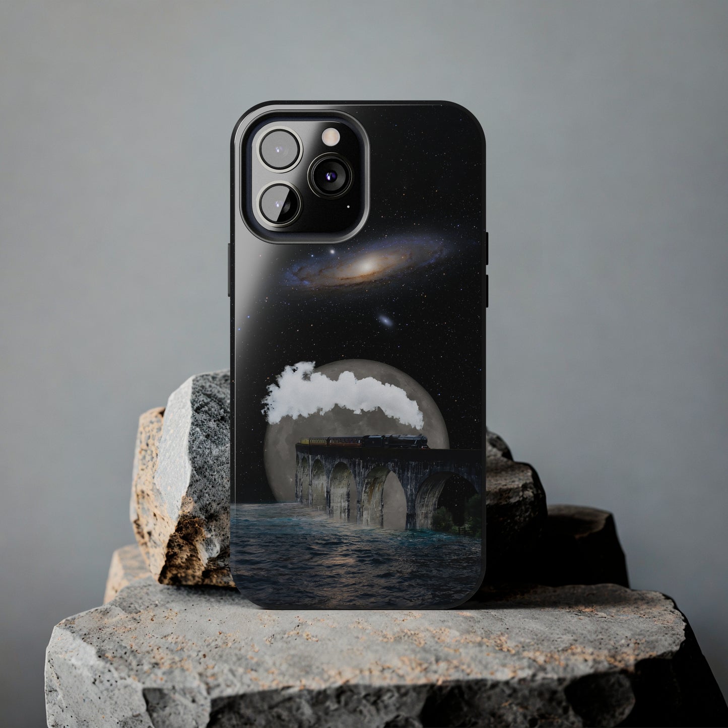 Protective iPhone Cases - Space Collage Art by Tegusuk
