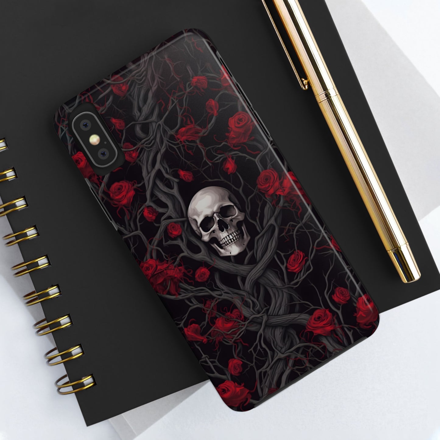 Skull and Roses - Tough iPhone Cases