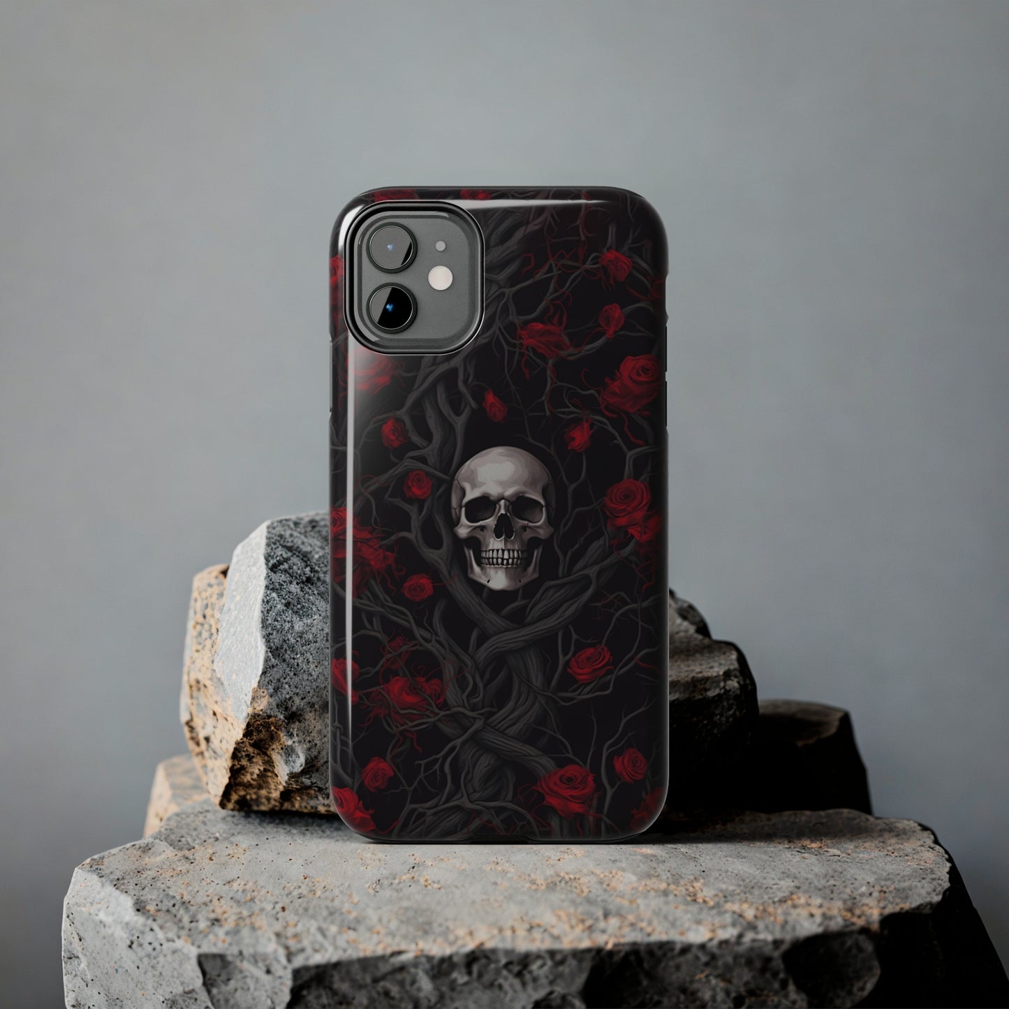 Skull and Roses - Tough iPhone Cases