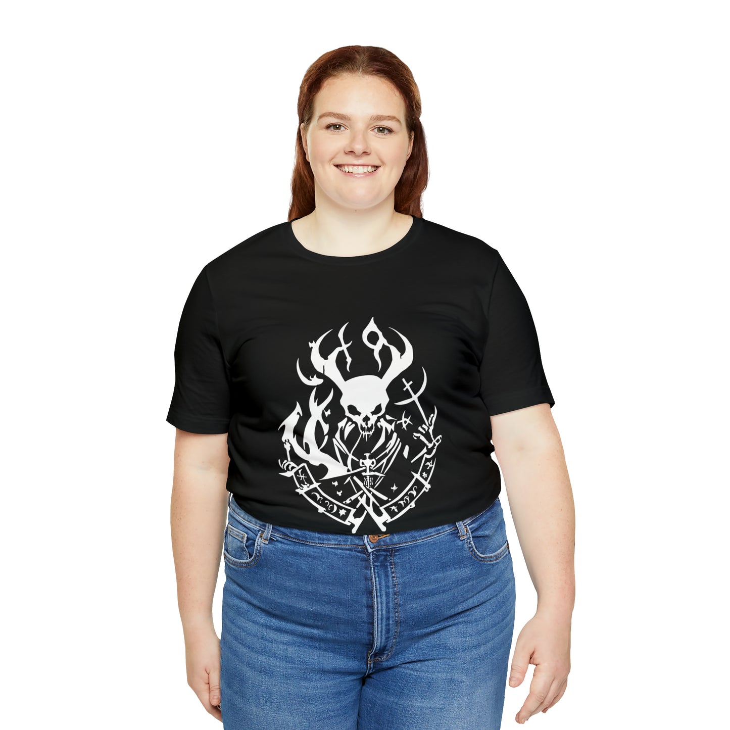 Goat Skull - Cotton Unisex T-Shirt - Plus Size - Tegusuk Store