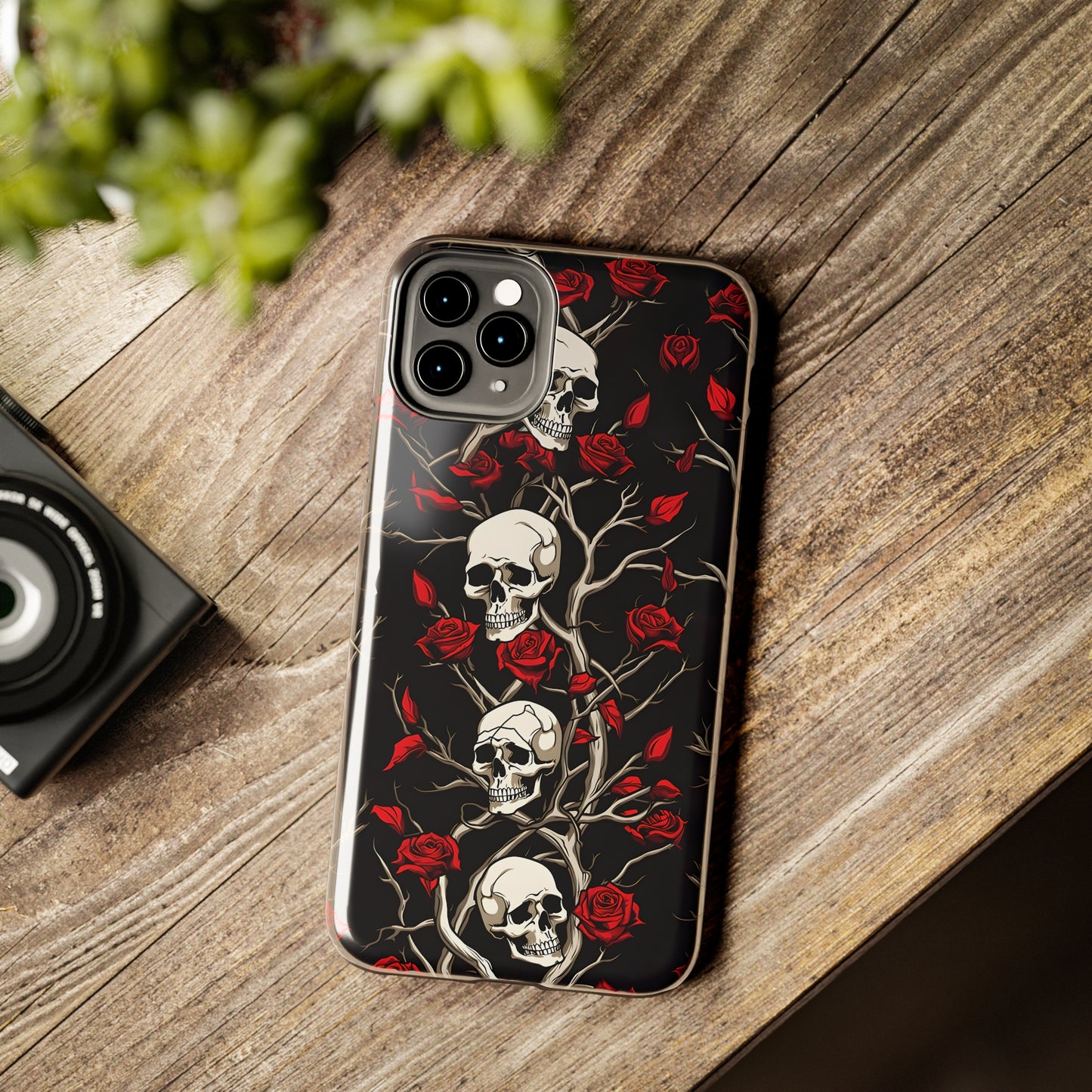 Skull and Rose - Tough iPhone Cases