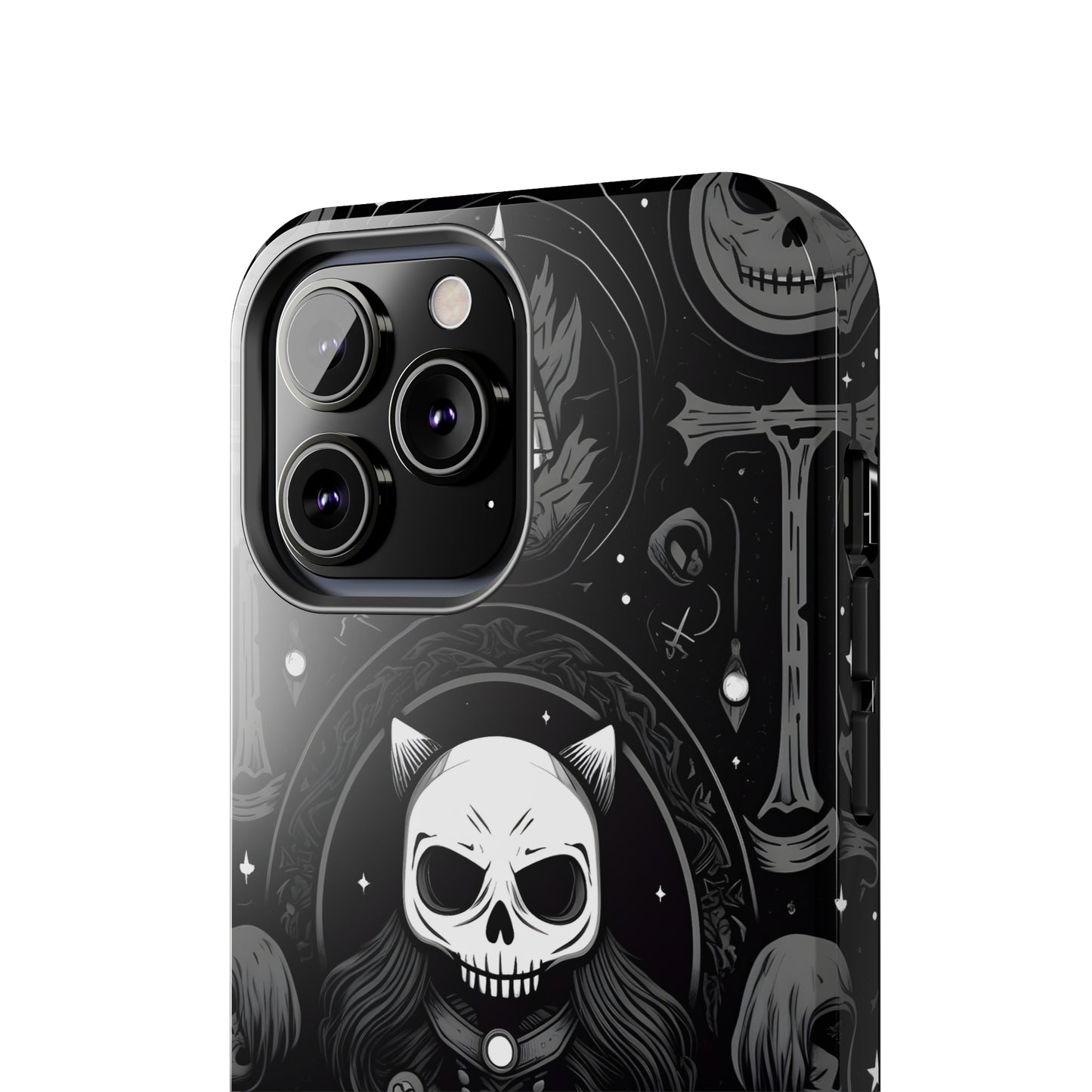 Spooky Patternal Skulls - Protective iPhone Cases
