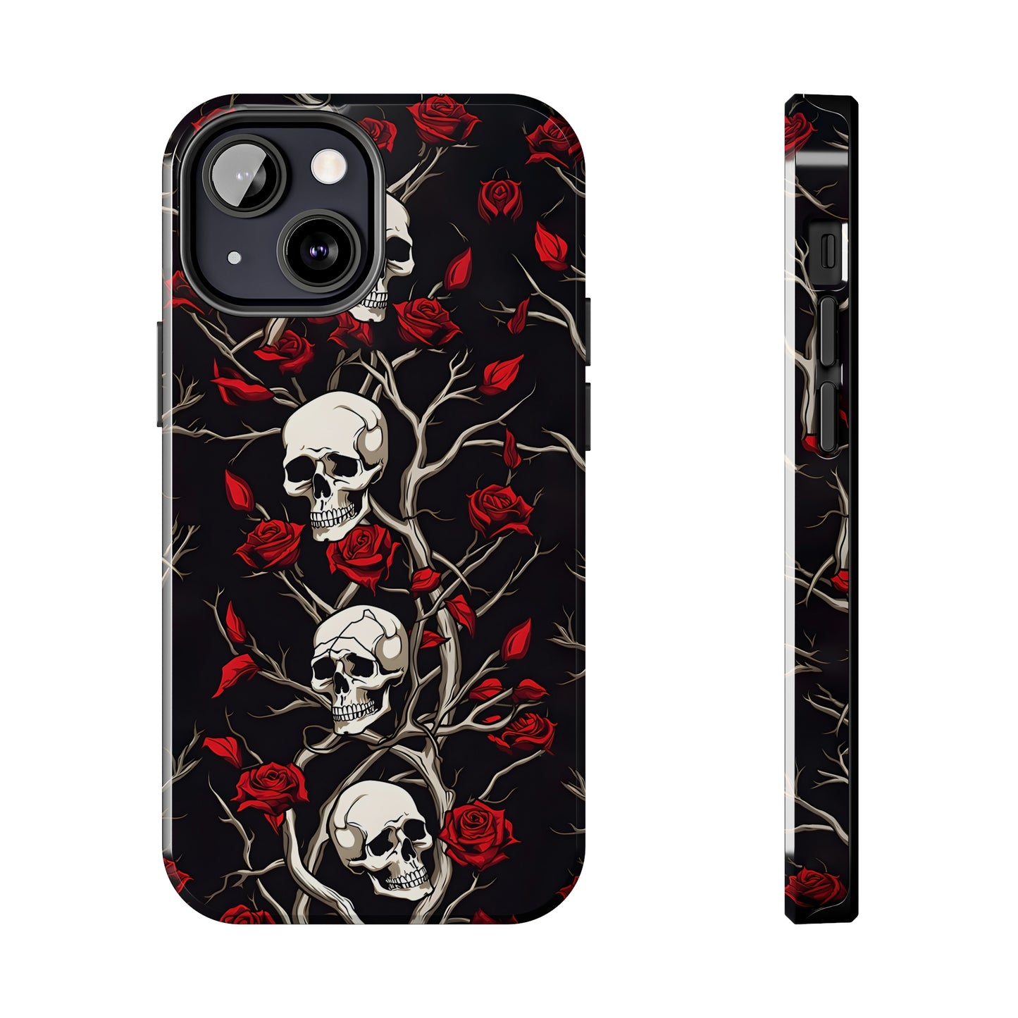 Skull and Rose - Tough iPhone Cases
