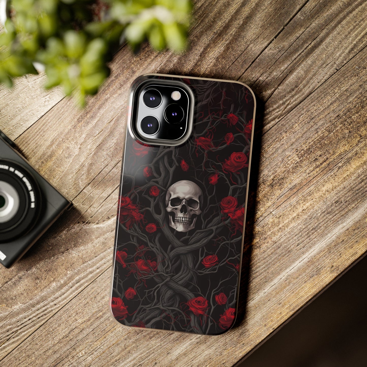 Skull and Roses - Tough iPhone Cases