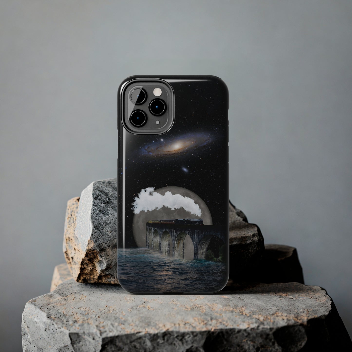 Protective iPhone Cases - Space Collage Art by Tegusuk