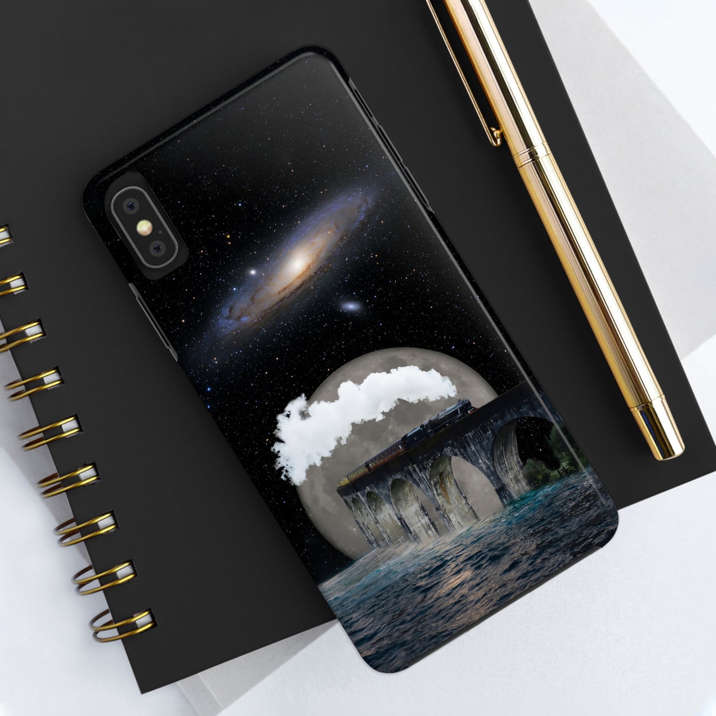 Protective iPhone Cases - Space Collage Art by Tegusuk