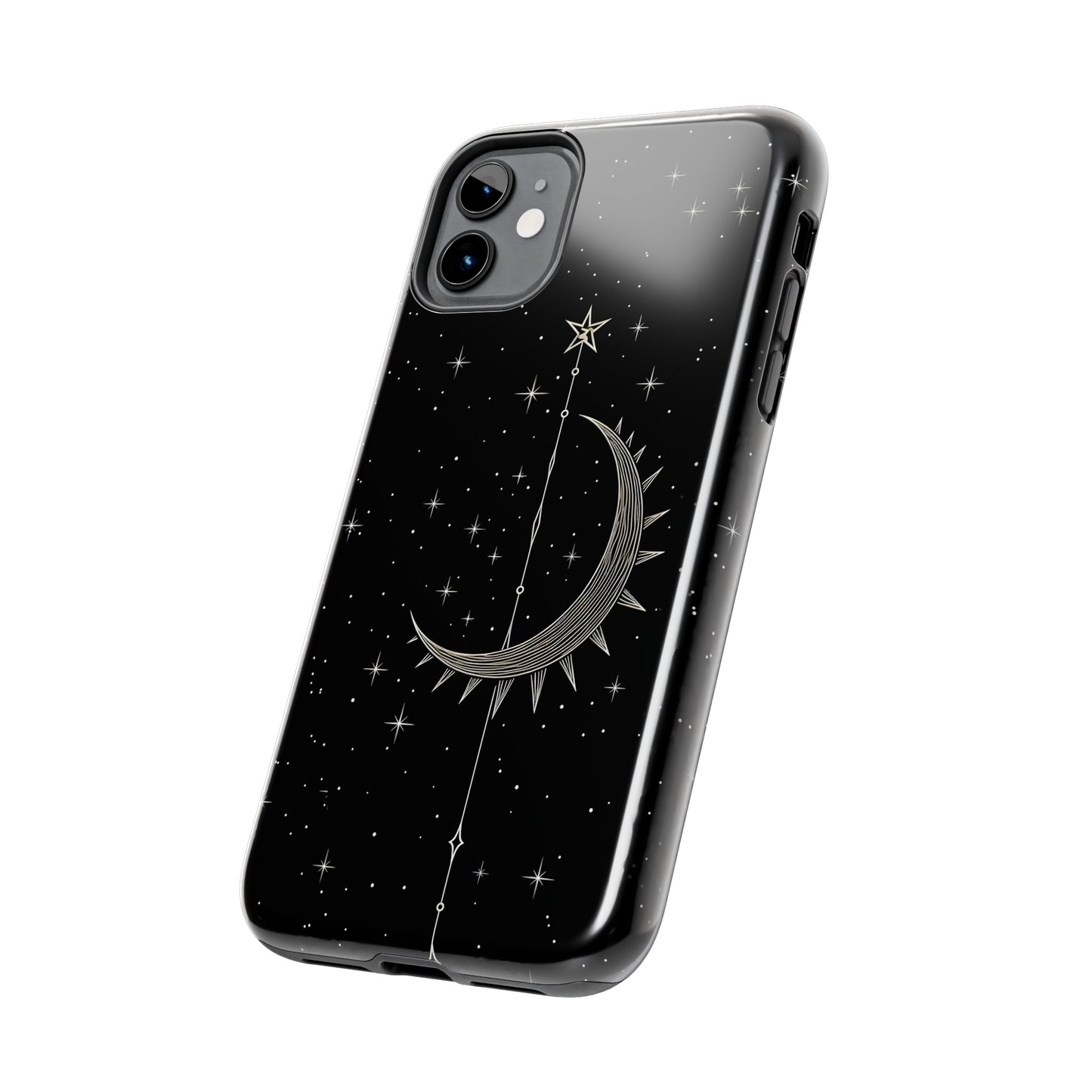 Gothic Crescent Moon - Protective iPhone Cases