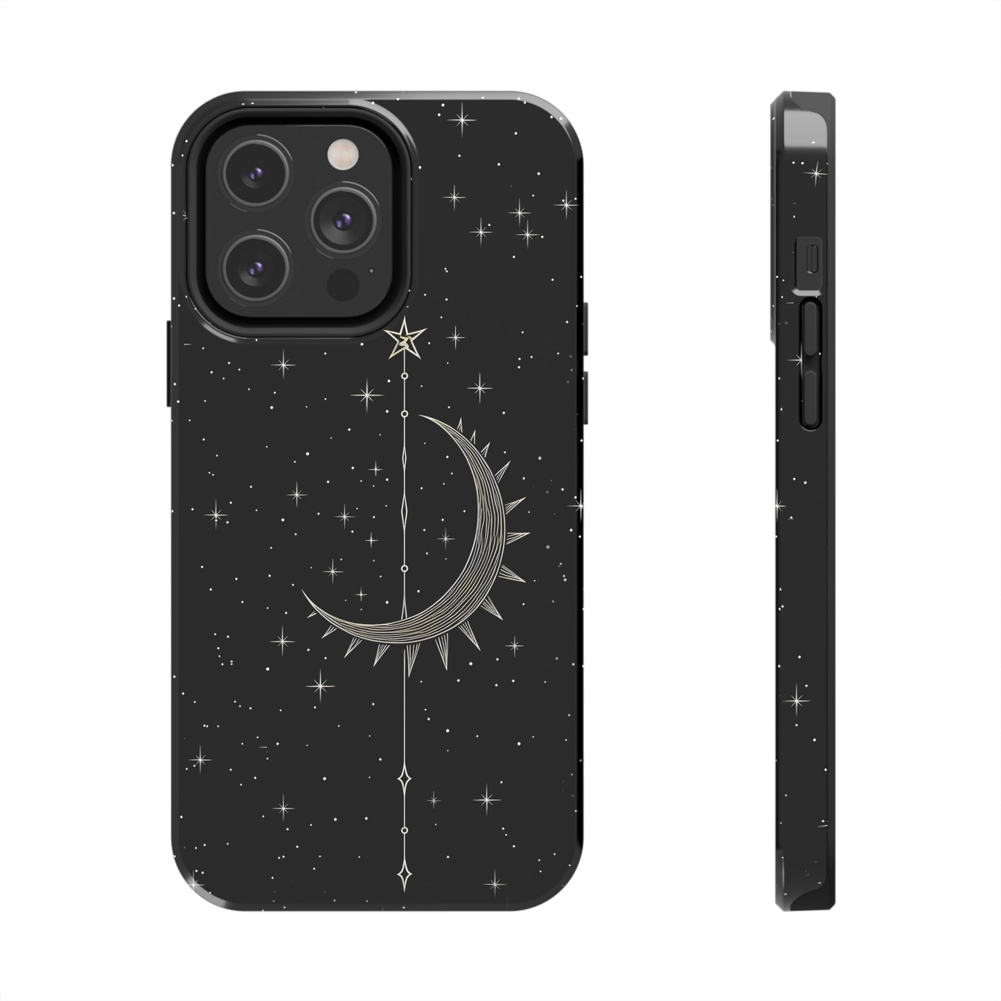 Gothic Crescent Moon - Protective iPhone Cases
