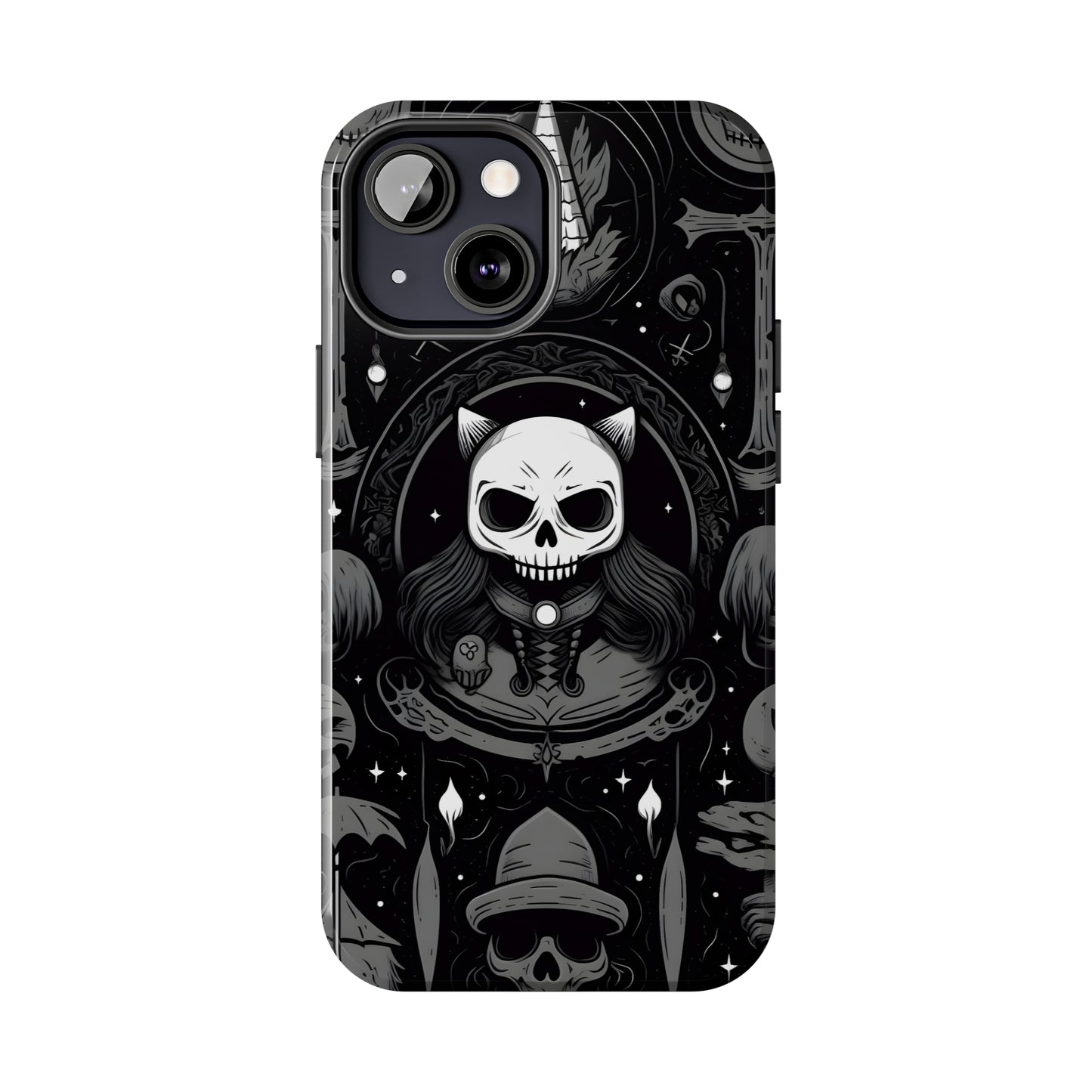 Spooky Patternal Skulls - Protective iPhone Cases